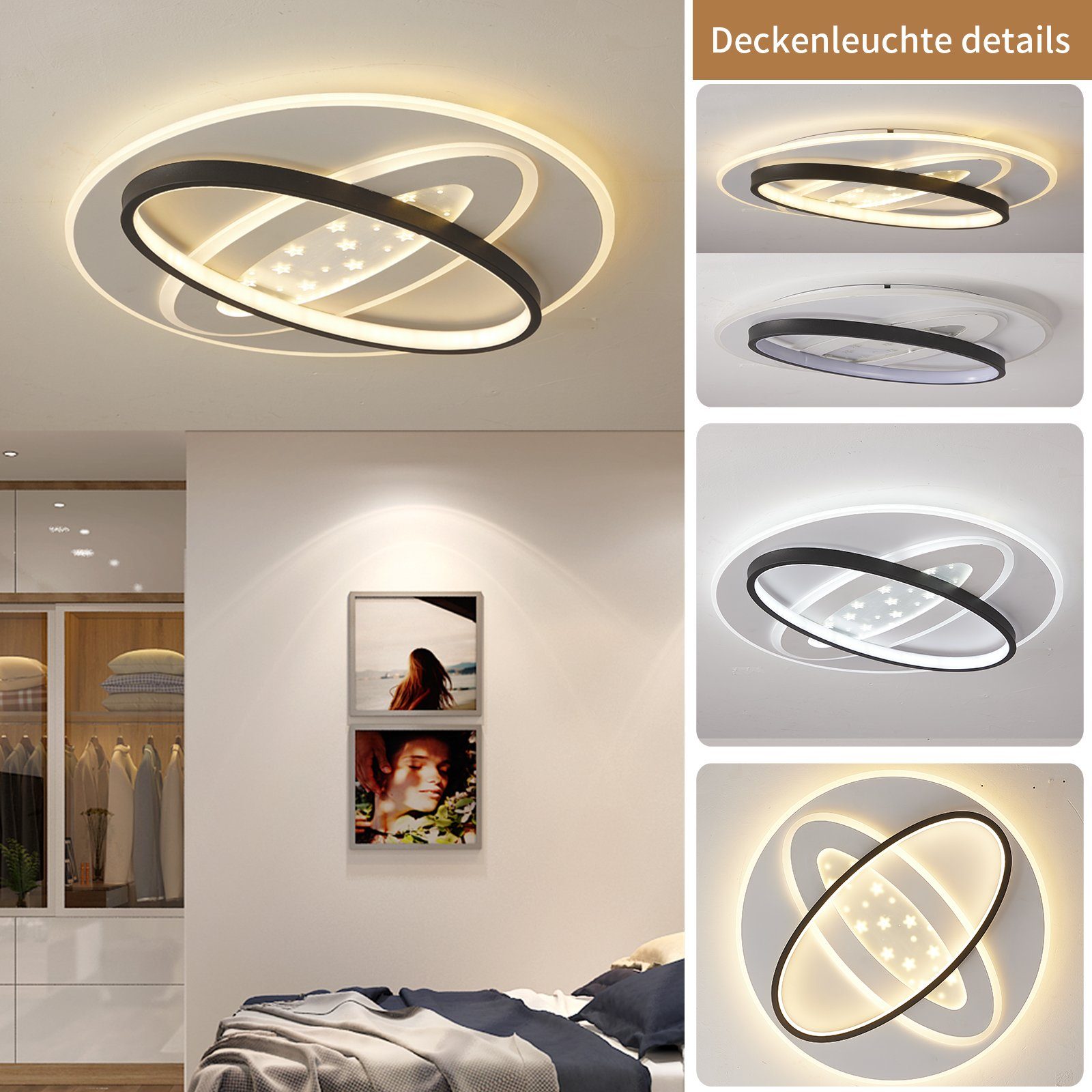 style home LED Deckenleuchte Metall Deckenlampe, günstig online kaufen