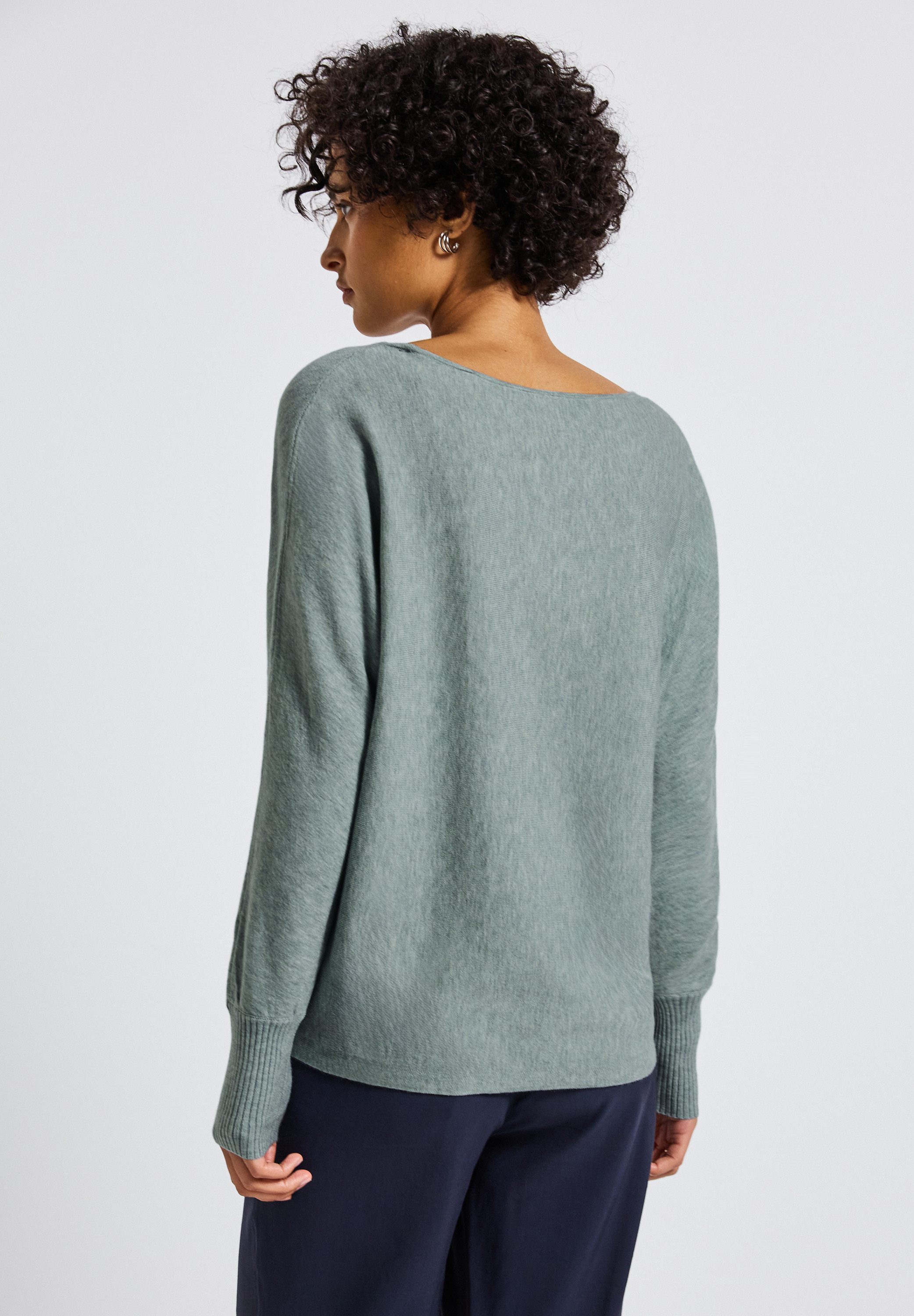 STREET ONE Strickpullover mit Rippbündchen günstig online kaufen