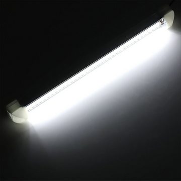 LETGOSPT LED Lichtleiste 2x LED Innenlichtleiste 108 LEDs, 12V LED Leuchtet Auto Beleuchtung, LED fest integriert, ‎Kaltweiß, für Auto Wohnmobile LKW Van Fahrzeugwartung Beleuchtung