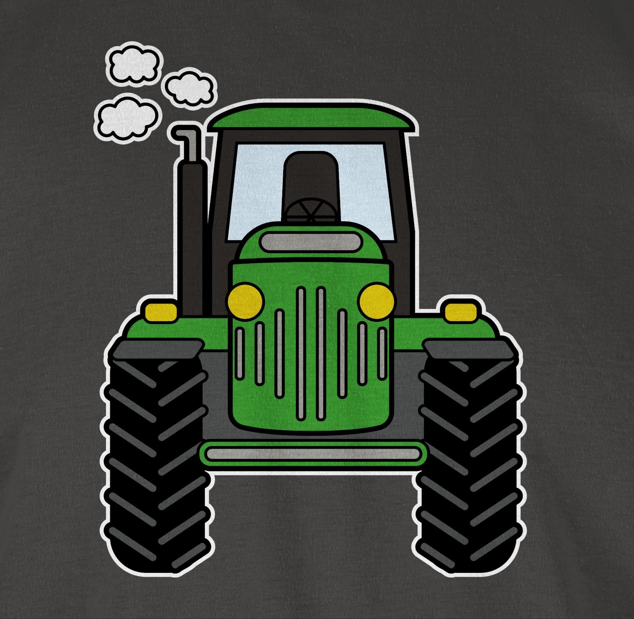 Shirtracer T-Shirt Traktor 03 Geschenk Trecker Bauern Traktor Bulldog Landwirtschaft Landwirte Dunkelgrau