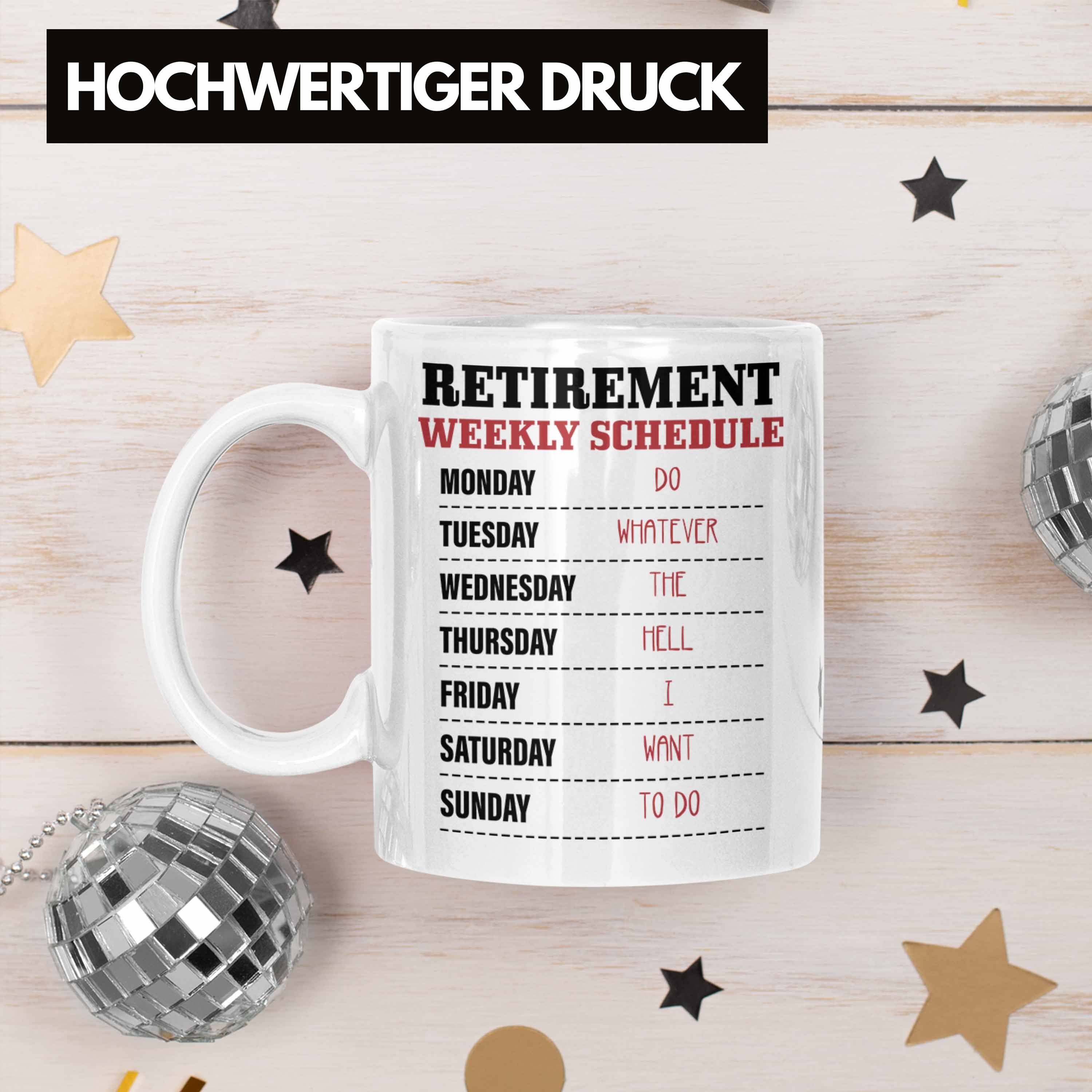 - Trendation Ruhestand Trendation Renter Geschenk Sprüche Mann Rente für Renteneintritt Weiss Lustig Frau Abschied Tasse Tasse Rentnerin
