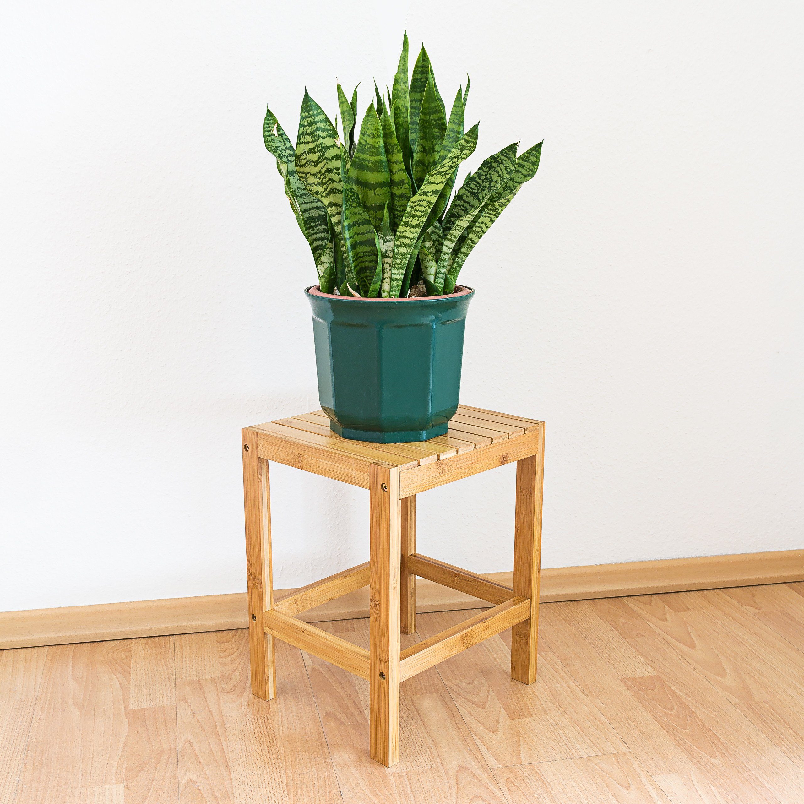 relaxdays Hocker Blumenhocker Bambus günstig online kaufen