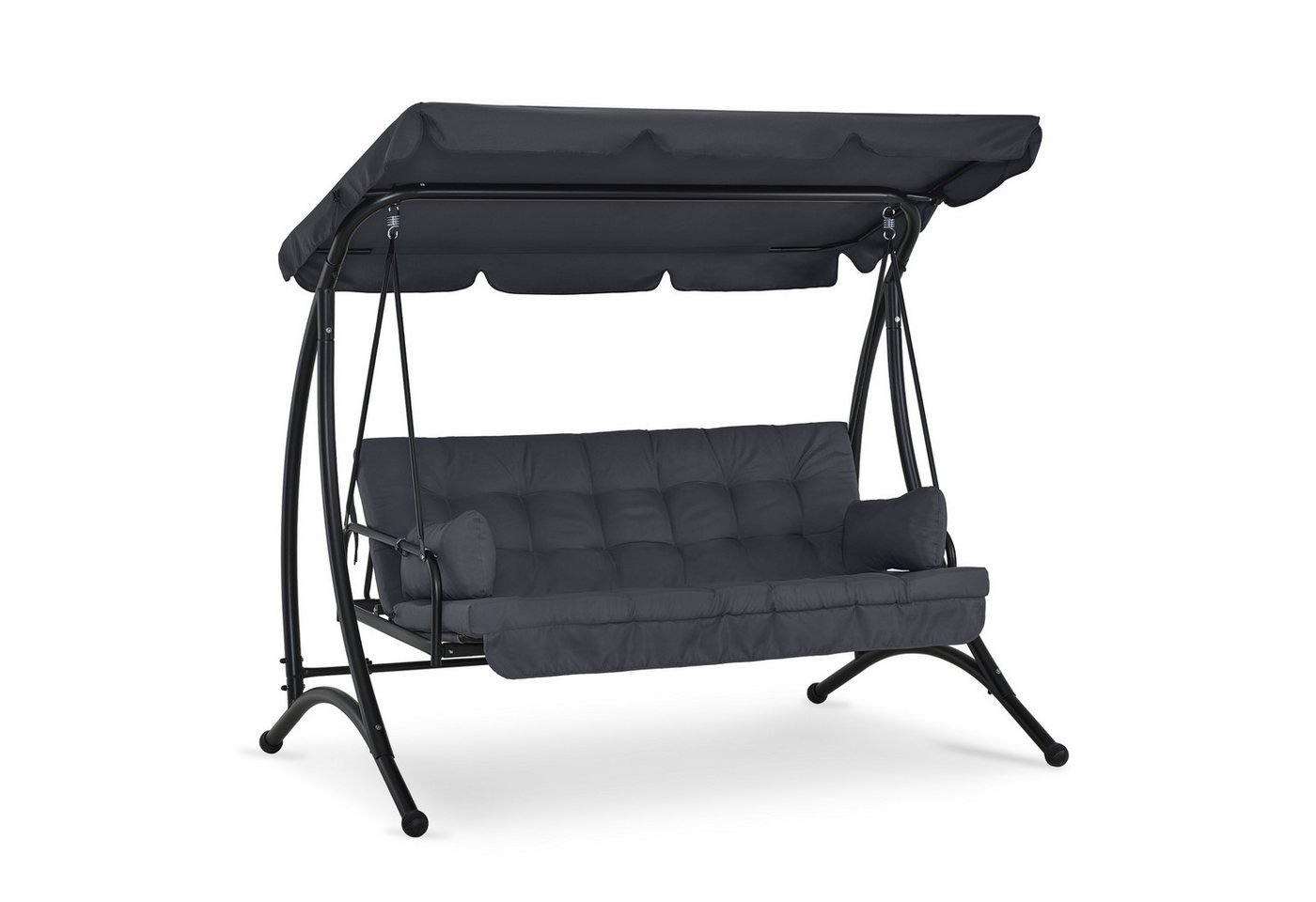 MCombo Hollywoodschaukel M MCombo 3-Sitzer Hollywoodschaukel 4095, 3-Sitzer, mit Liegefunktion, mit Extradickem Sitzkissen, bis 300kg Belastbar
