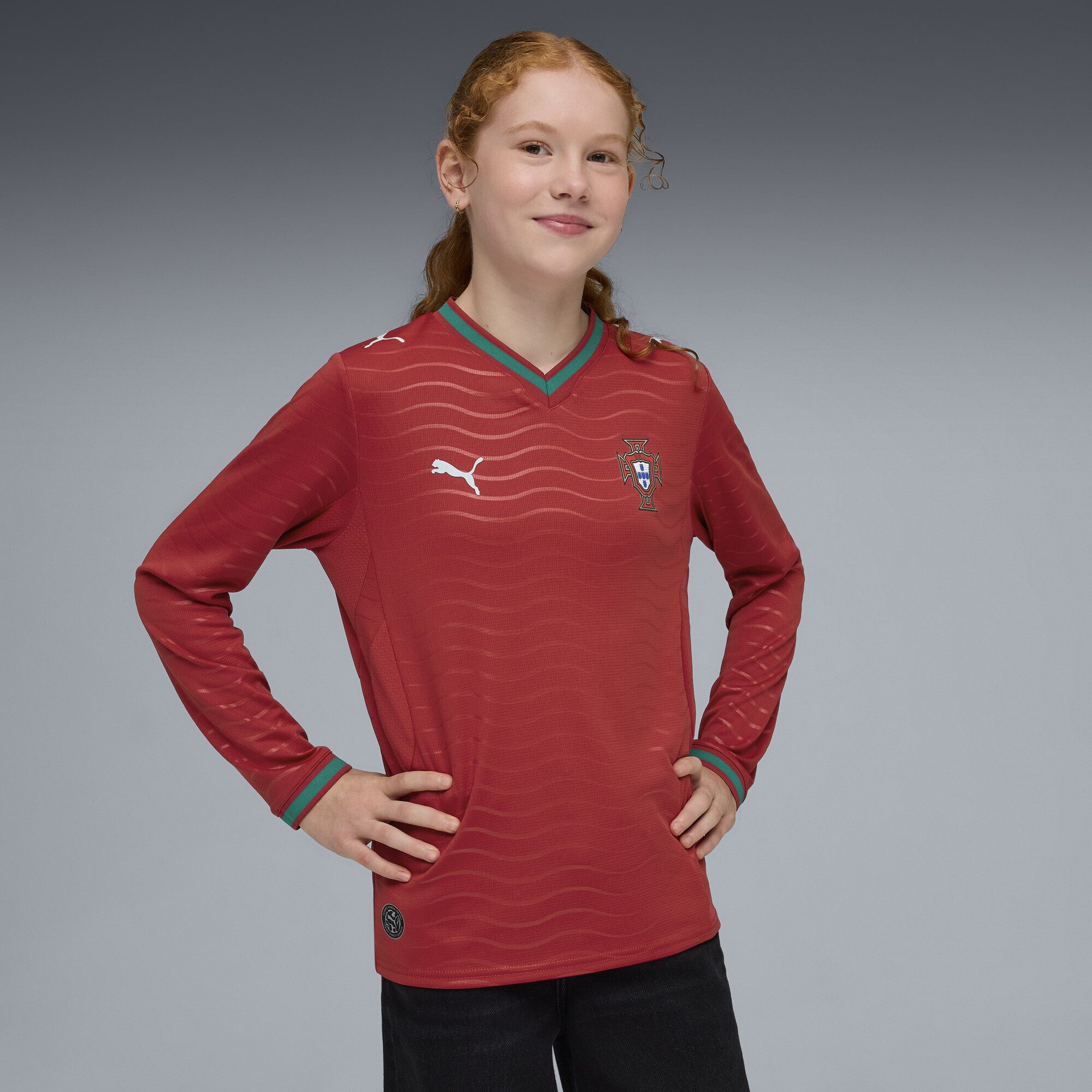PUMA Trainingsshirt Portugal 2026 Langarm-Heimtrikot Jugendliche