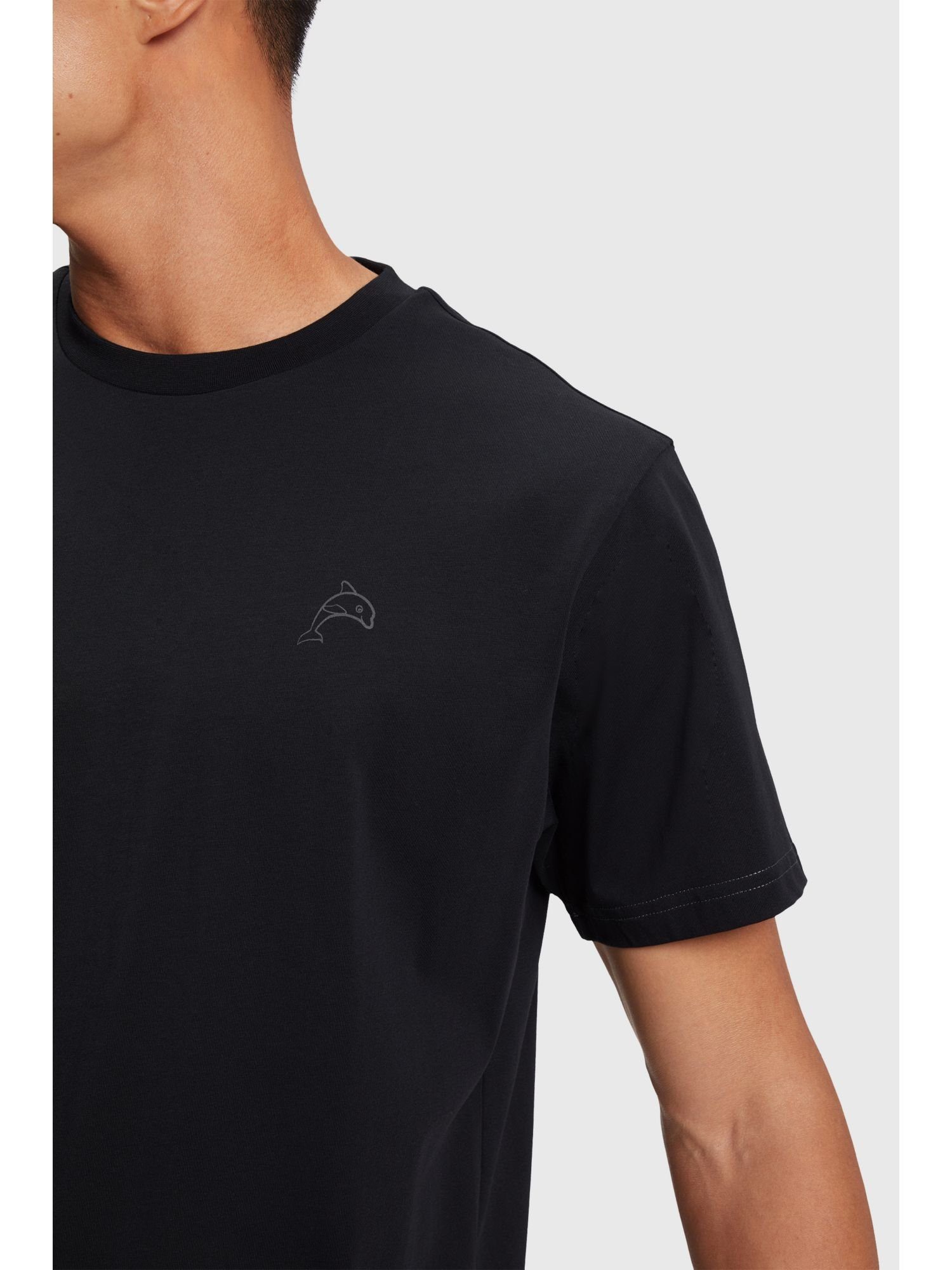 Esprit T-Shirt Color Dolphin BLACK T-Shirt (1-tlg)