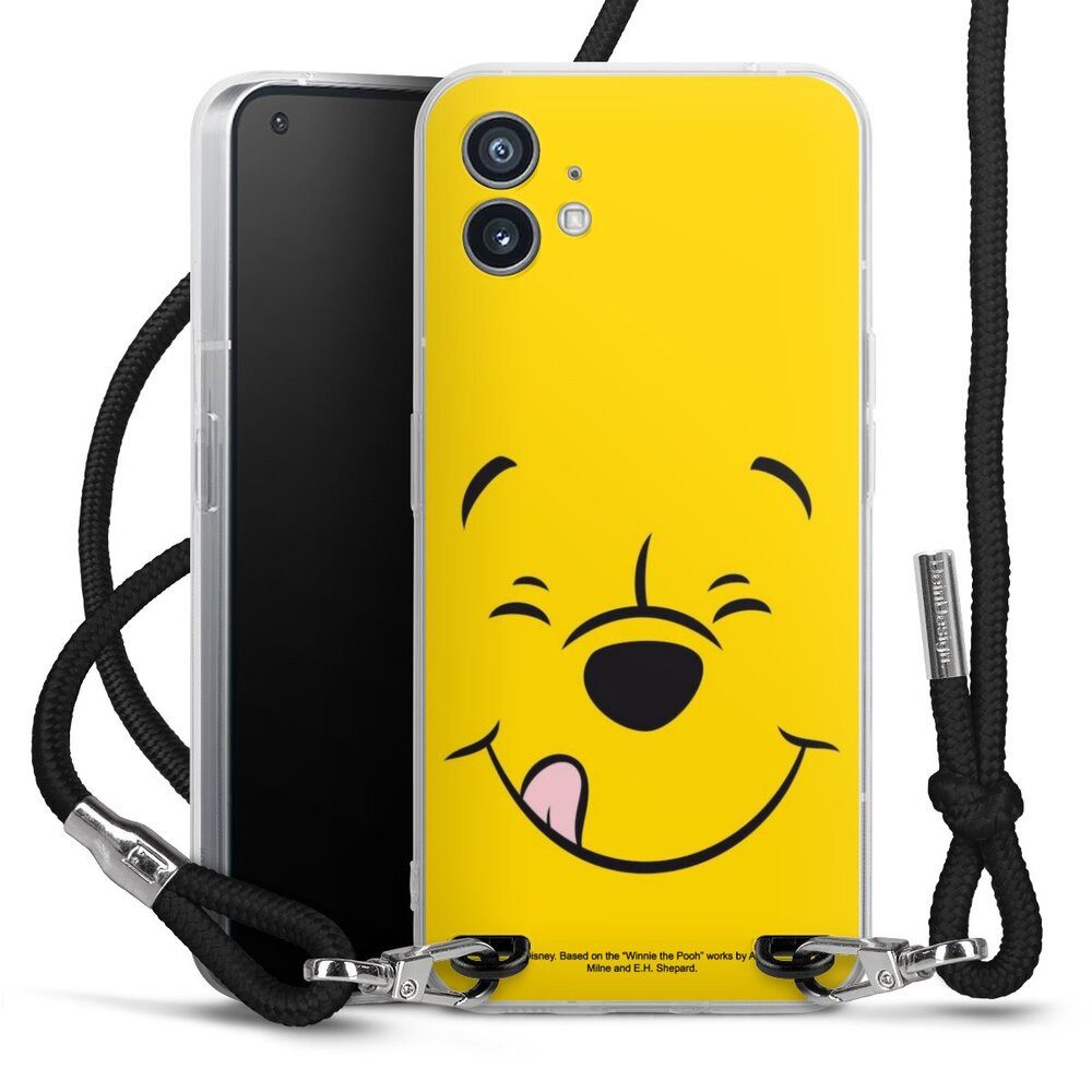 DeinDesign Handyhülle Winnie Puuh Offizielles Lizenzprodukt Disney Puuh Closeup, Nothing Phone 1 Handykette Hülle mit Band Case zum Umhängen