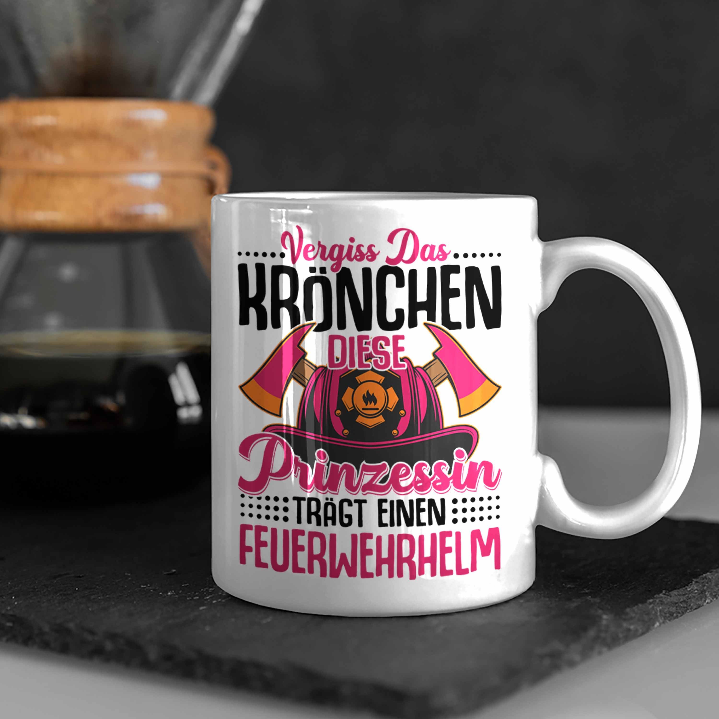 - Geschenkidee Feuerwehr Spruch Trendation Das Tasse Trendation Feuerwehrfrauen Frau Frauen Krönchen Geschenk Vergiss Weiss Tasse