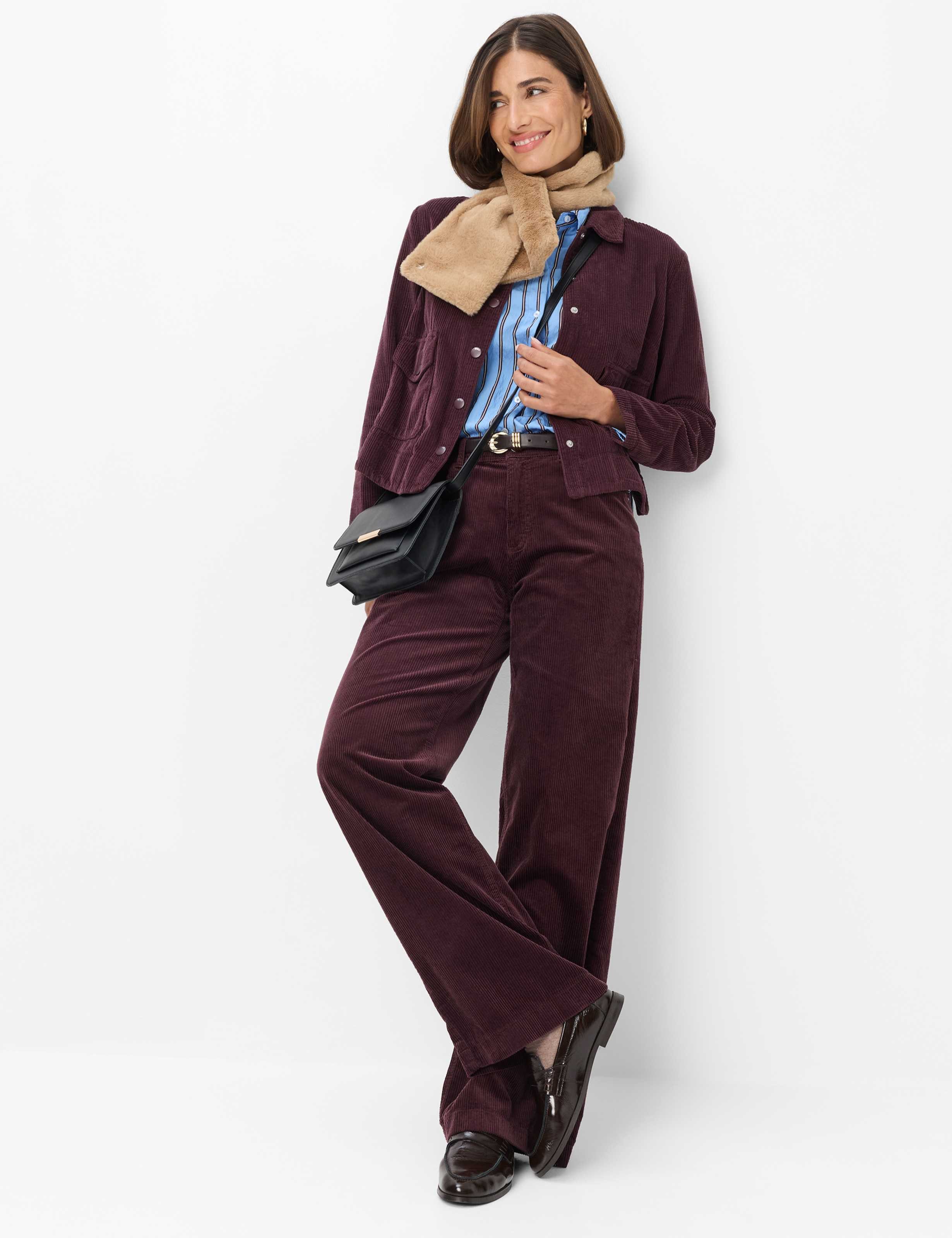 Brax Klassische Bluse Style VEGA Cord: Overshirt aus reiner Baumwolle – Bild 2 von 5