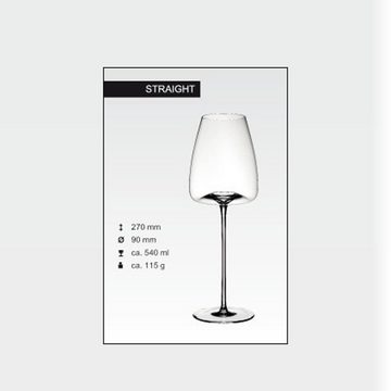 ZIEHER Rotweinglas Vision Straight Weingläser 540 ml 2er Set, Glas