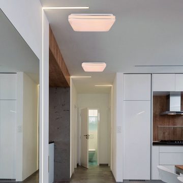 Globo Deckenleuchte Deckenleuchte Wohnzimmer Deckenlampe LED Schlafzimmer Küche Flach