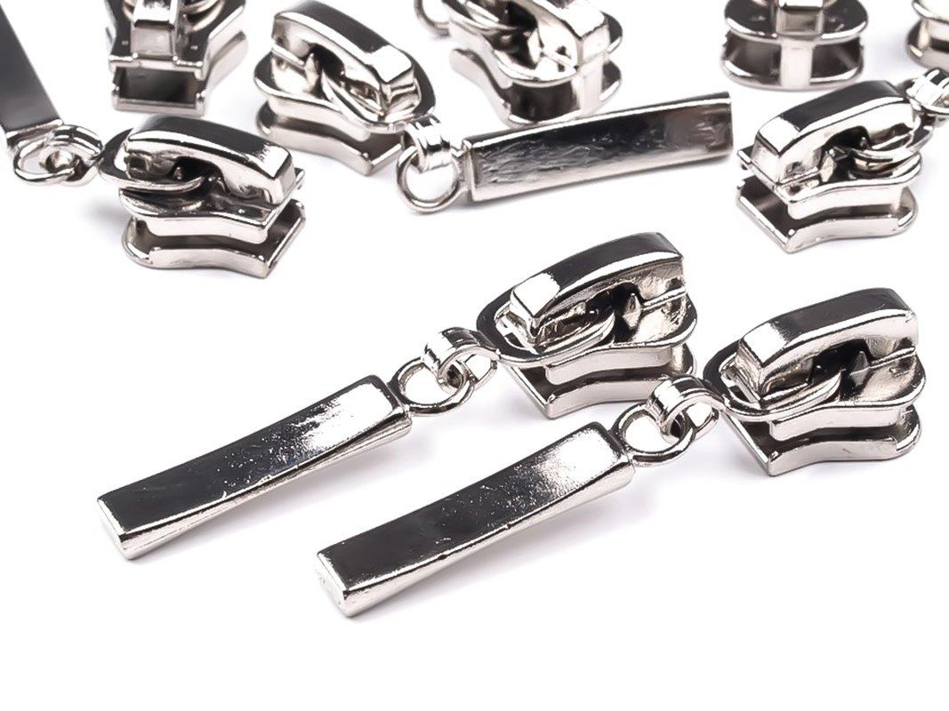 maDDma Reißverschluss 5 Metall-Zipper m. Autolock f. Kunststoff-Reißverschlüssse 5mm, silber