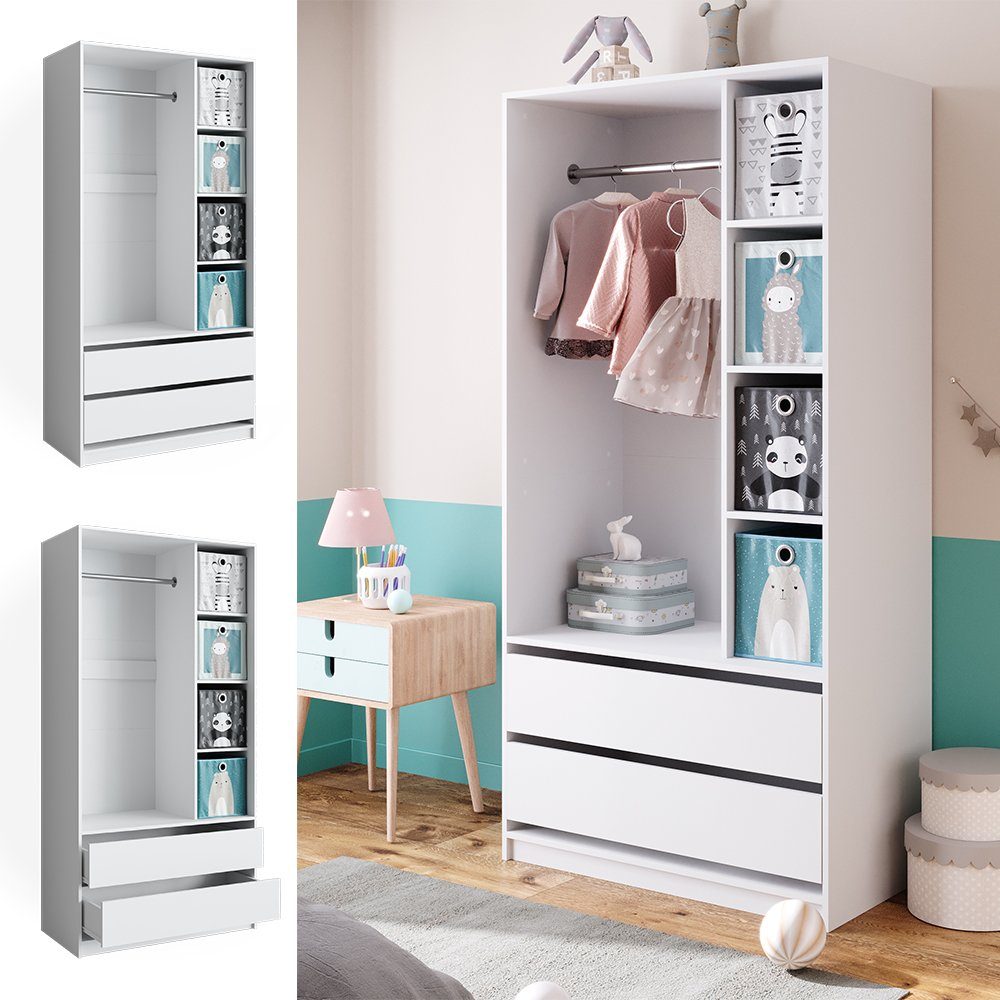 Vicco Kleiderschrank Elmo, Weiß, 100 x günstig online kaufen