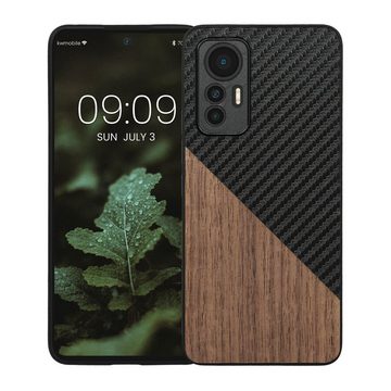 kwmobile Handyhülle Hülle für Xiaomi 12 Lite 5G, Holz Handy Schutzcase - Handy Case Schutzhülle - Smartphone Cover
