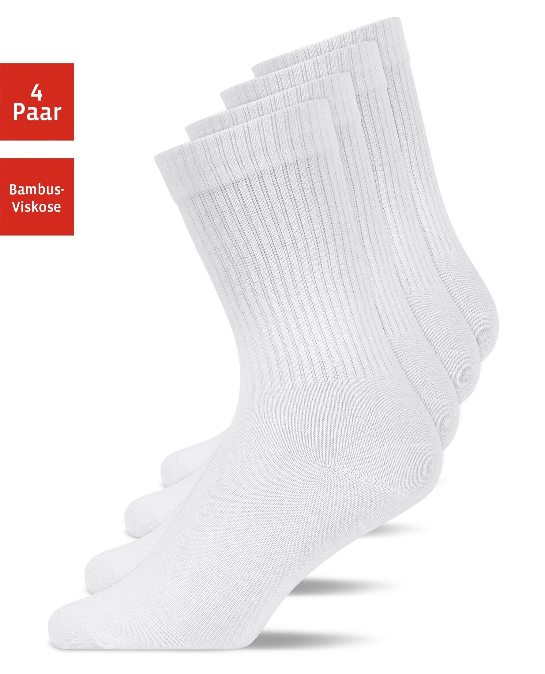 SNOCKS Tennissocken Hohe Sportsocken Premium (4-Paar) aus Bambuszellulose, günstig online kaufen