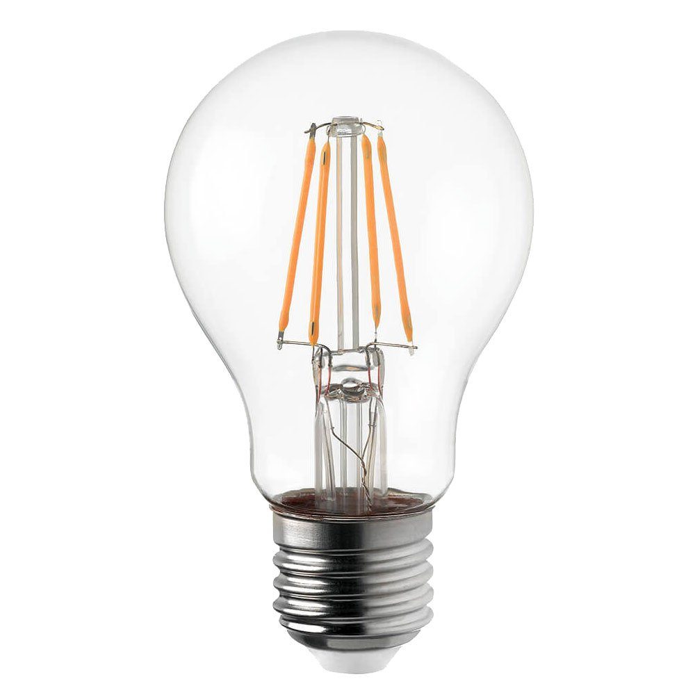 Kugel Pendel Lampe Hänge inklusive, Leuchtmittel Glas Decken Wohn amber etc-shop Warmweiß, Zimmer LED Pendelleuchte,