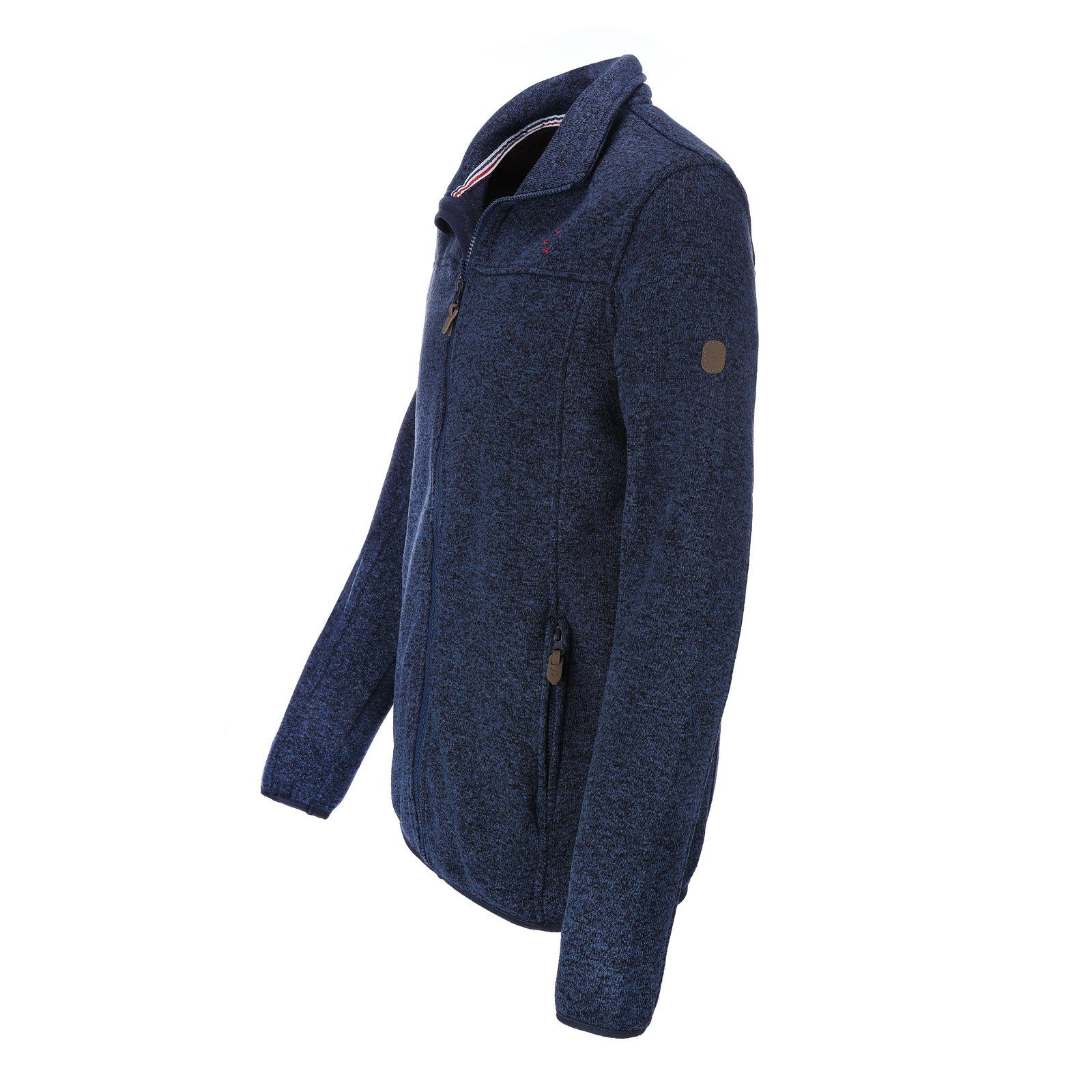 modAS Fleecejacke Herren Fleecejacke - Outdoor Strickjacke mit Reißverschlu günstig online kaufen