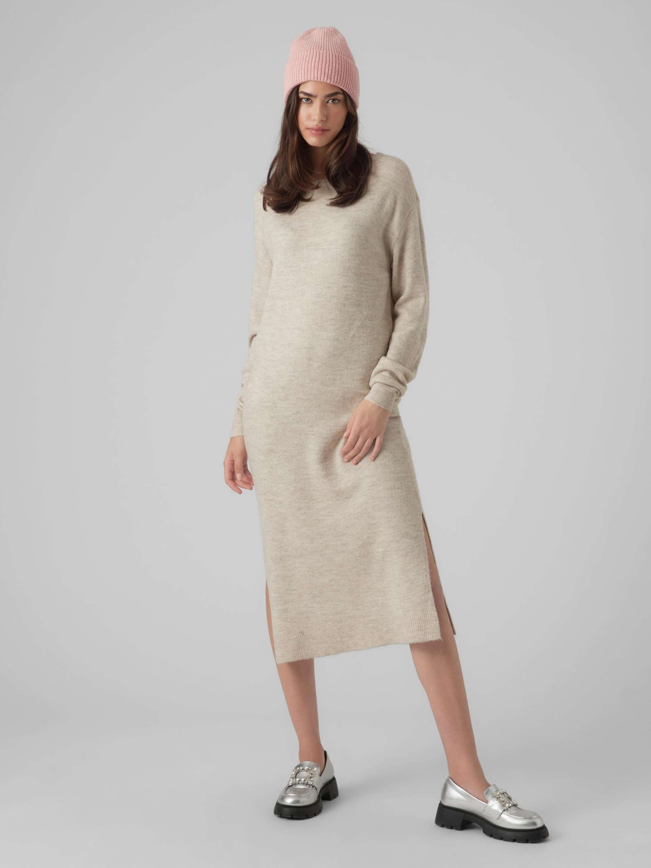 Vero Moda Strickkleid VMLefile (1-tlg) Plain/ohne günstig online kaufen