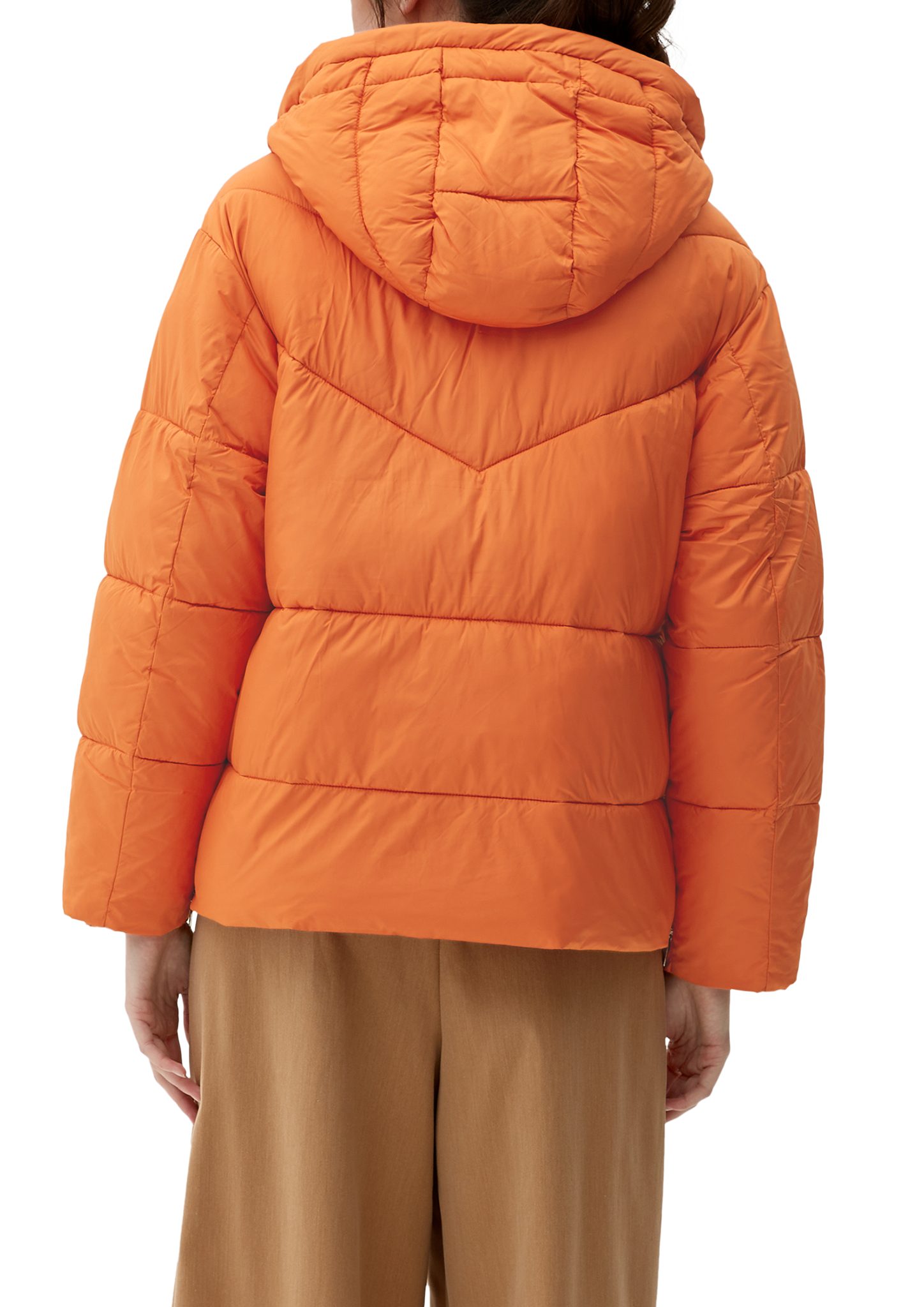 Outdoorjacke s.Oliver Pufferjacket light wattierte Warm orange