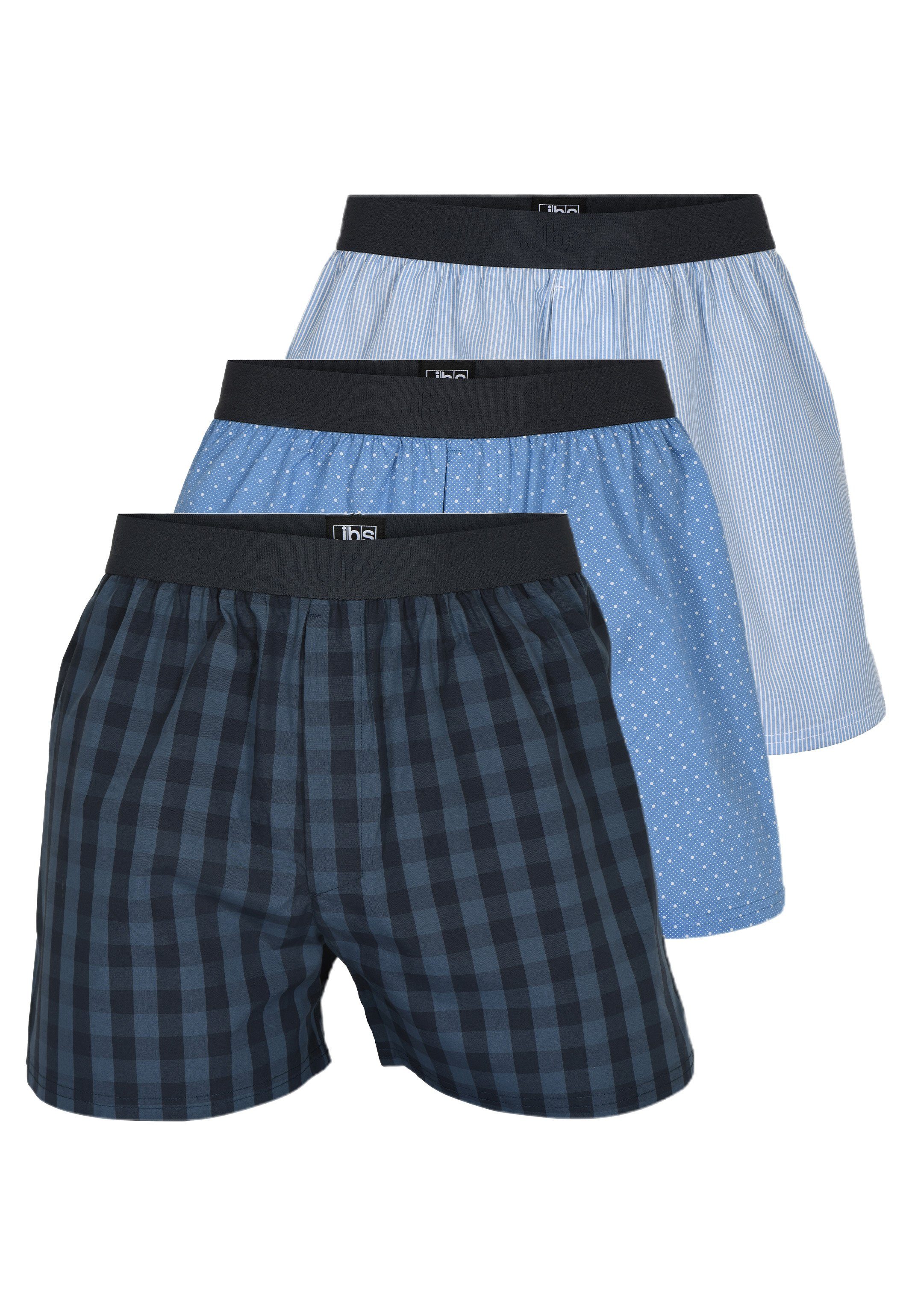 jbs Боксерские мужские трусы, боксерки 3er Pack Organic Cotton (Spar-Set, 3-St) Боксерские мужские трусы, боксерки - Baumwolle - ohne Eingriff - Atmungsaktiv