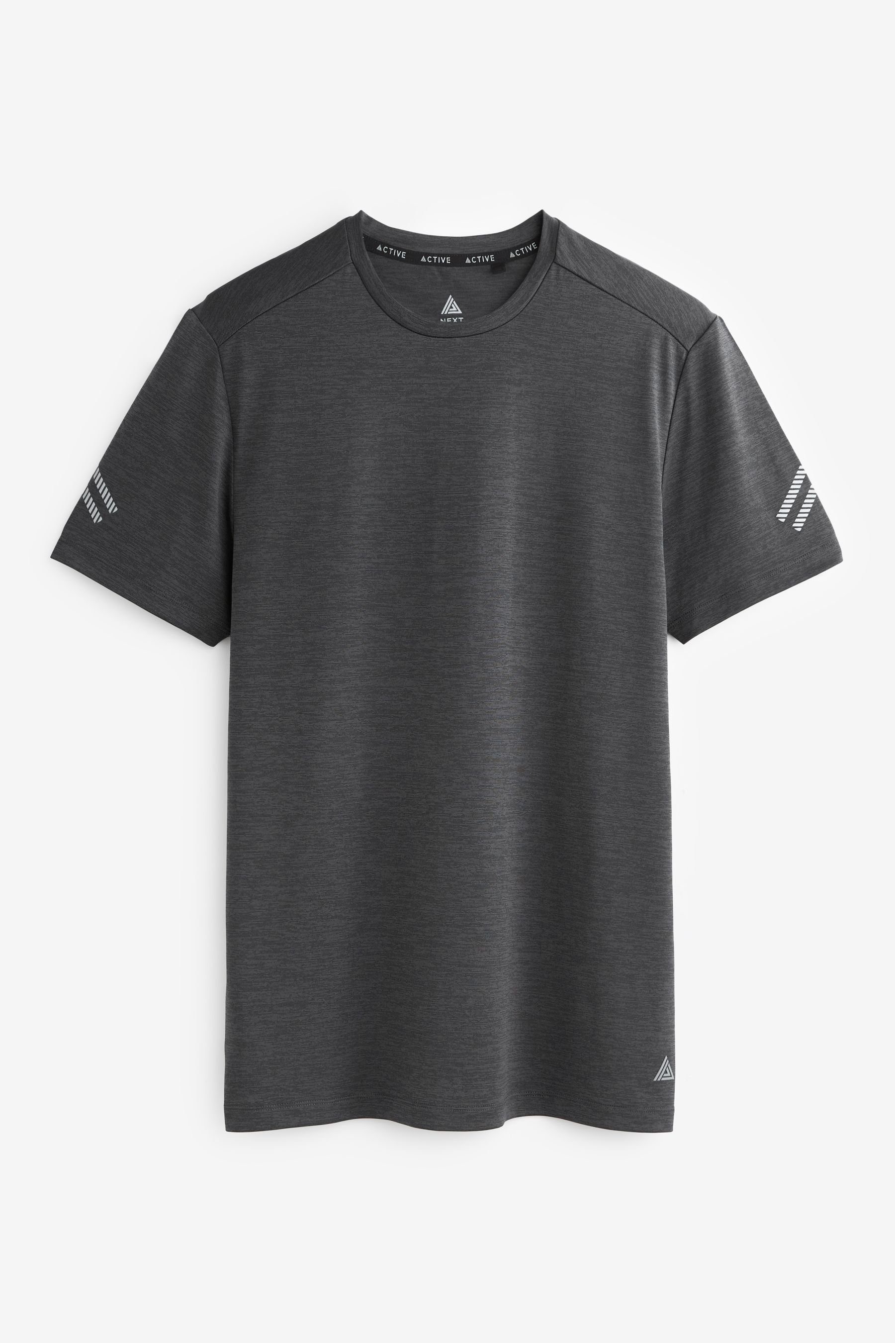 Sport-T-Shirt Grey Trainingsshirt Active Next Next Charcoal (1-tlg)