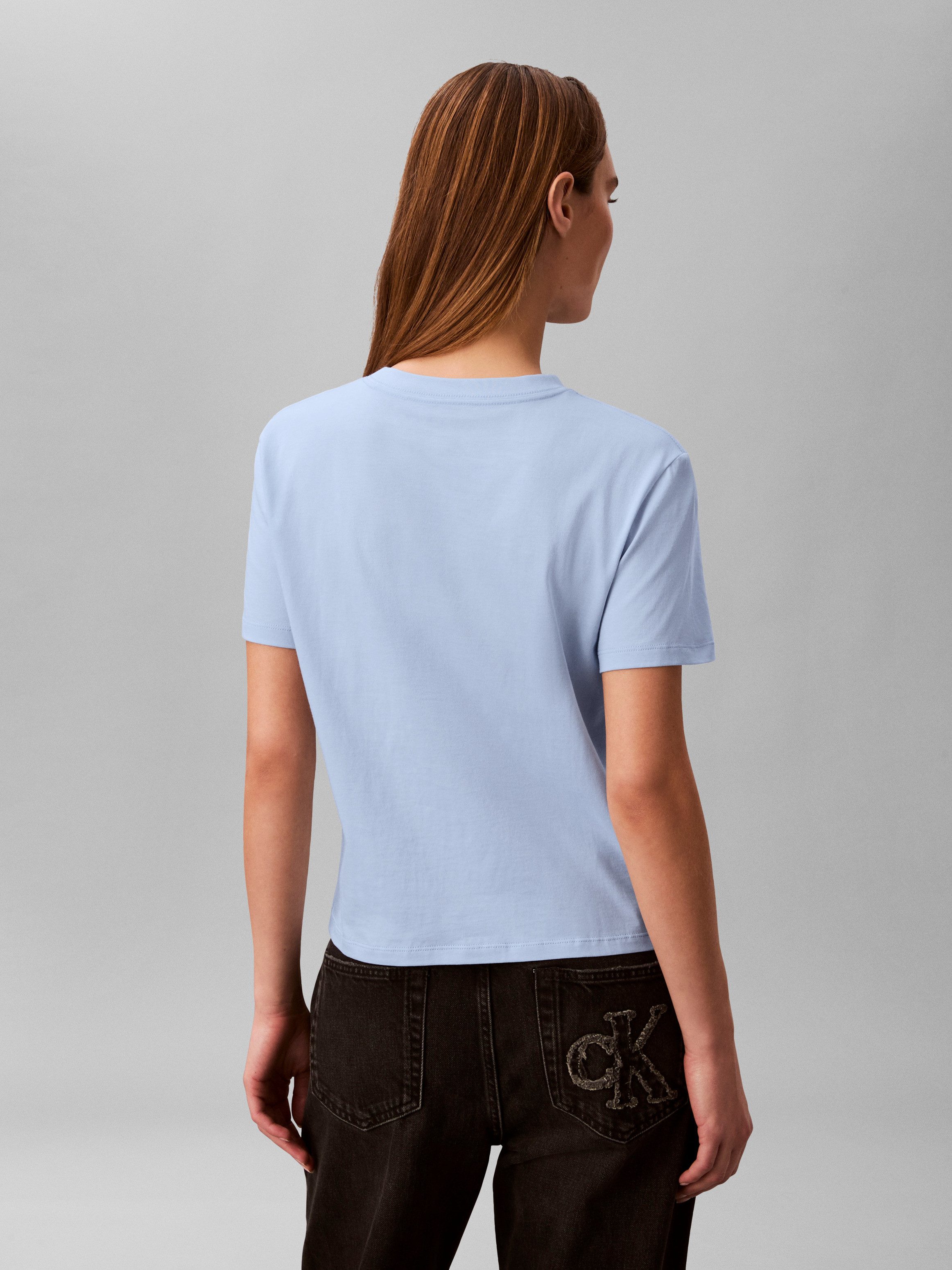 Calvin Klein Jeans T-Shirt CLASSIC FIT MONOGRAM TEE Regular fit mit Rundhalsausschnitt – Bild 2 von 5