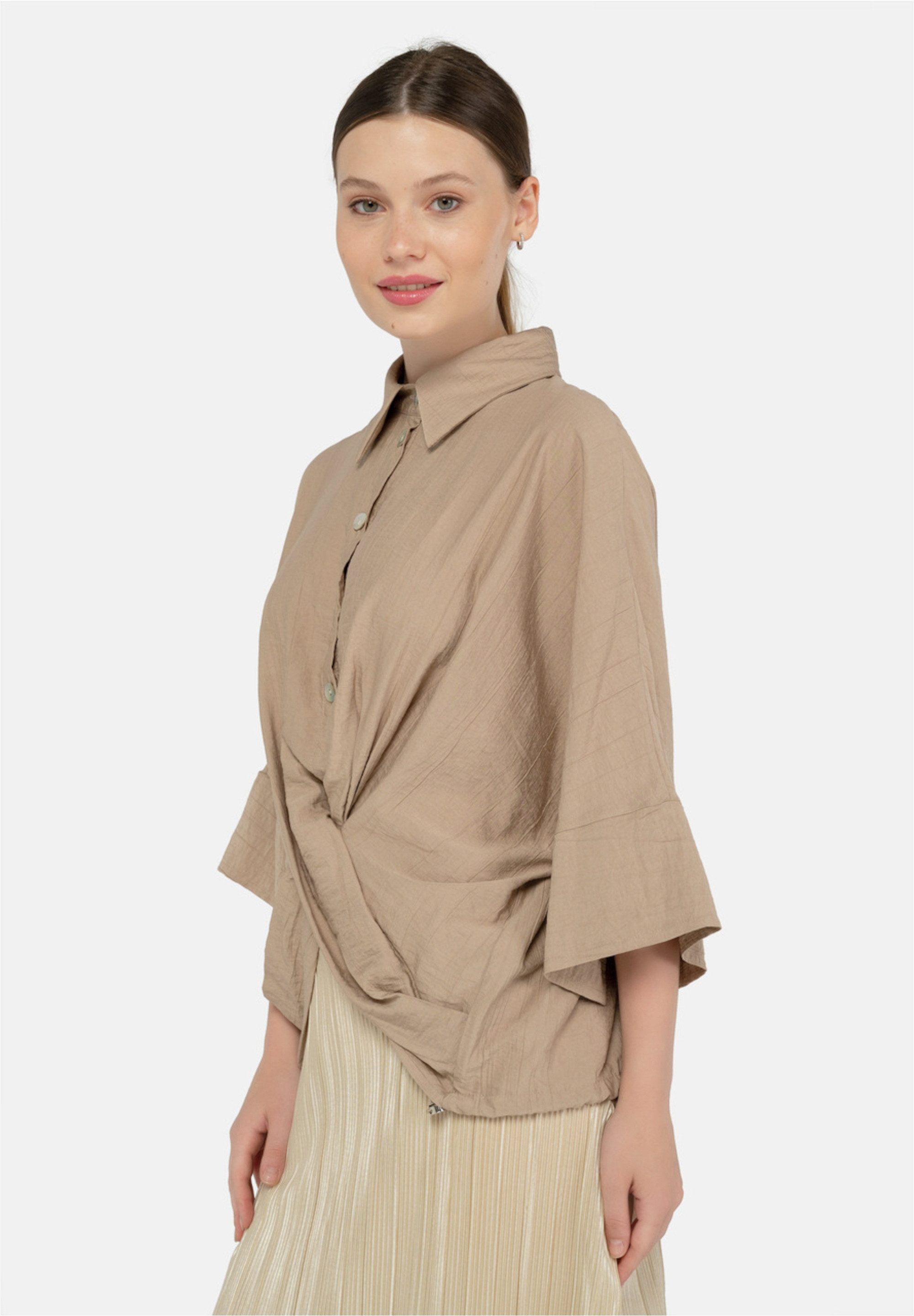 freshlions Klassische Bluse "Maya", (1 tlg.), mit kurzem Schnitt günstig online kaufen