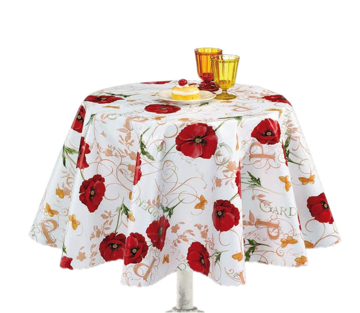 texpot Tischdecke Wachstuch Mohnblume Sommer Blumen abwischbar (1-tlg)
