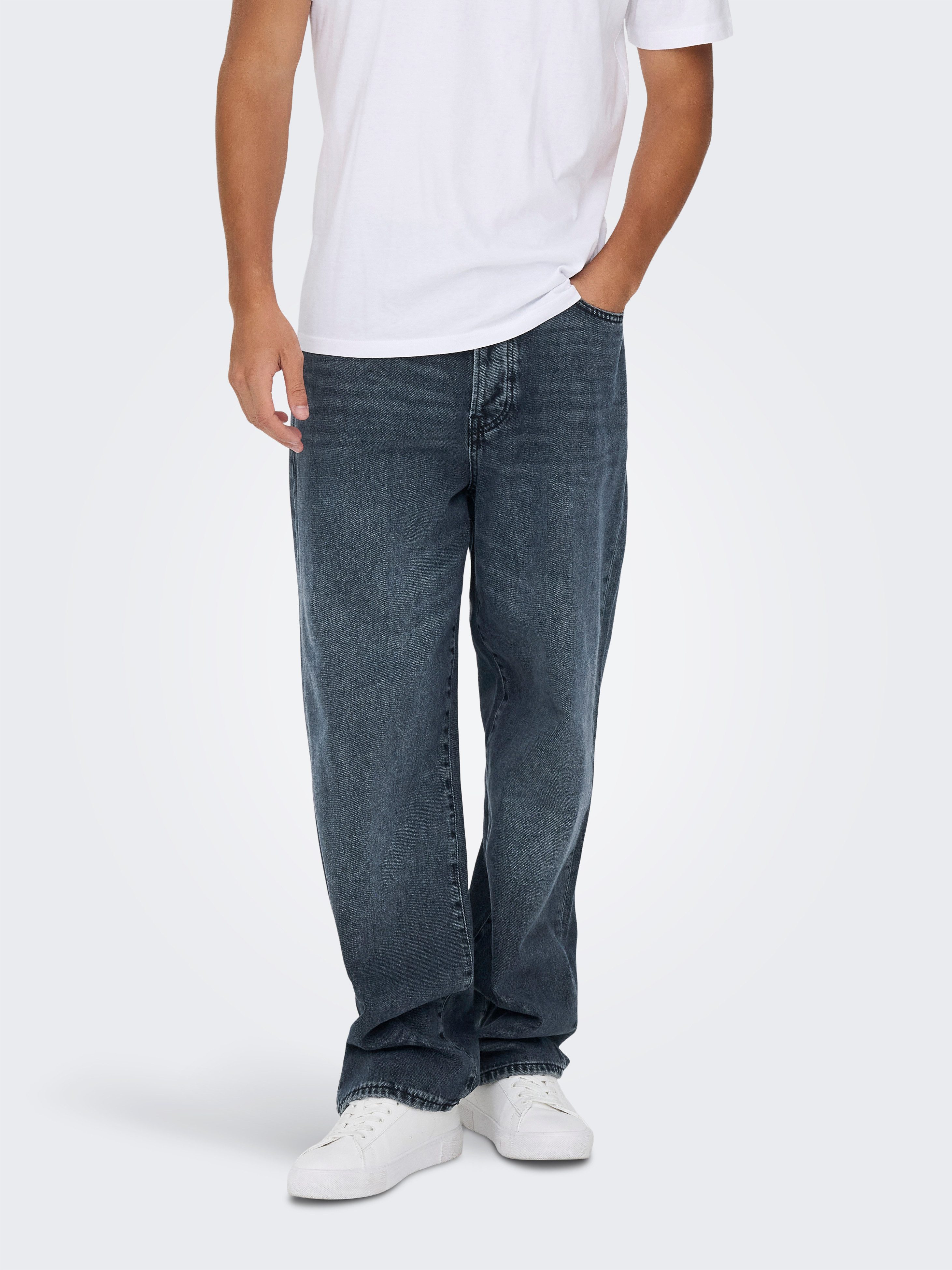 ONLY & SONS Loose-fit-Jeans ONSFADE LOOSE WB 6778 A14 DNM NOOS