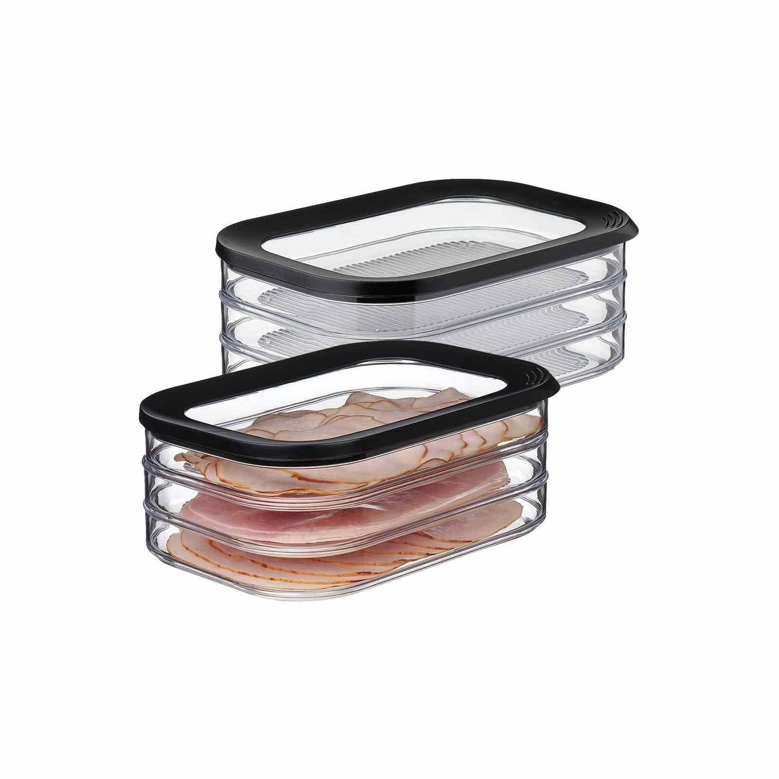 Mepal Vorratsdose Modula Aufschnittdosen 6 x 550 ml, Kunststoff, (2-tlg)