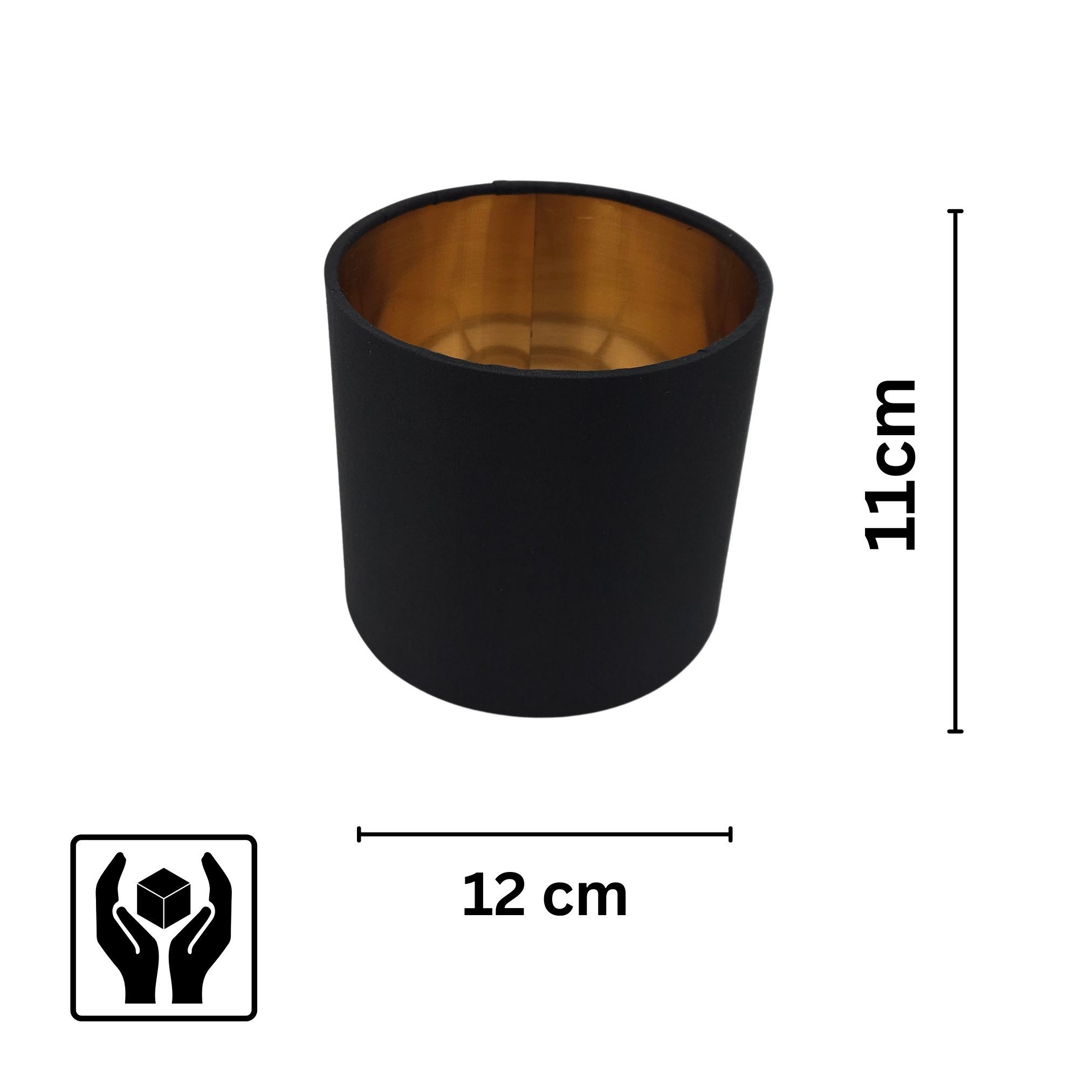 Lichthandel Hoch Lampenschirm Stehlampe Hängelampe Ø12cm Durchmesser schwar günstig online kaufen