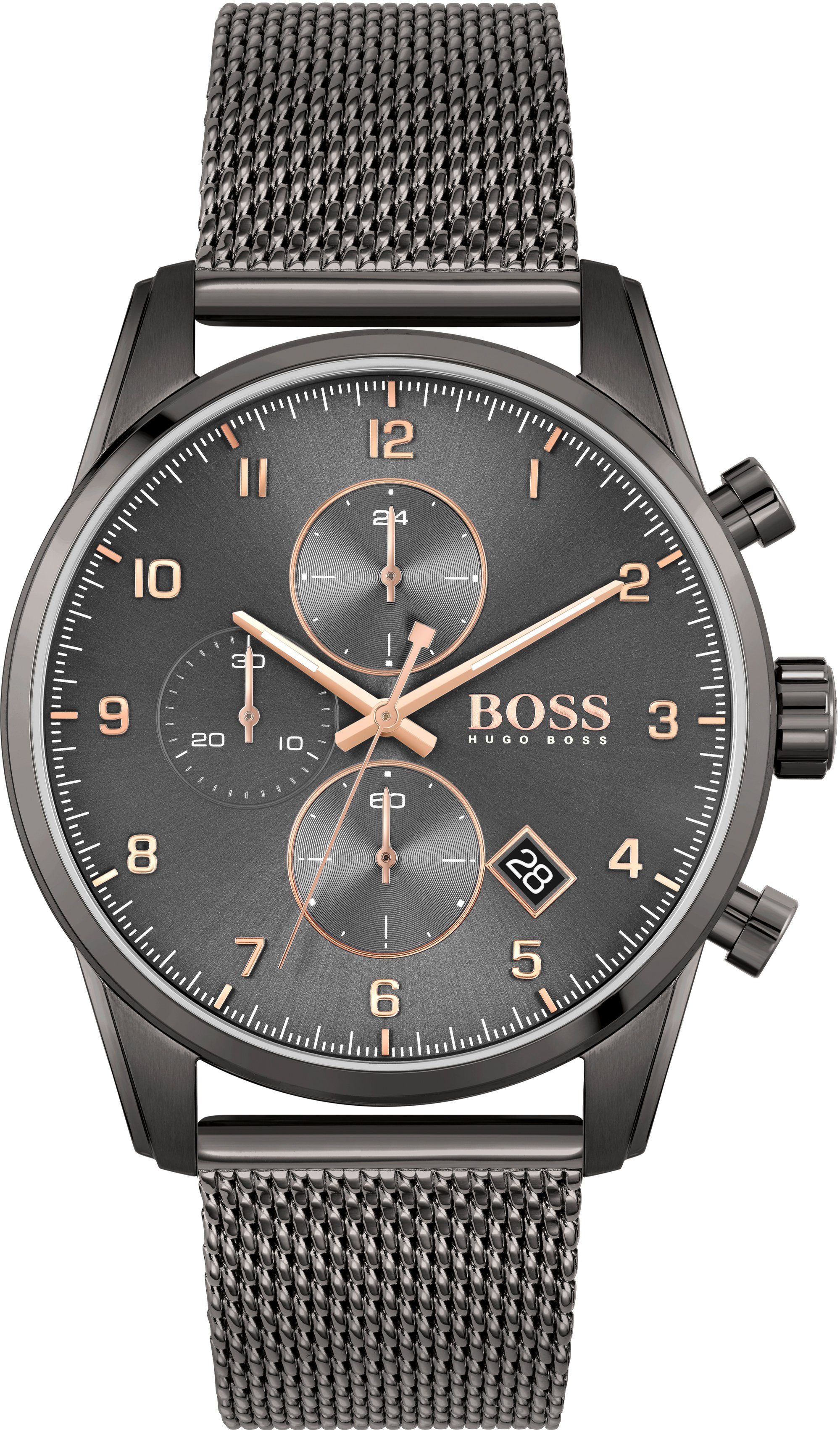 BOSS Chronograph SKYMASTER 1513837, Quarzuhr, Herrenuhr, Armbanduhr, Stoppf günstig online kaufen