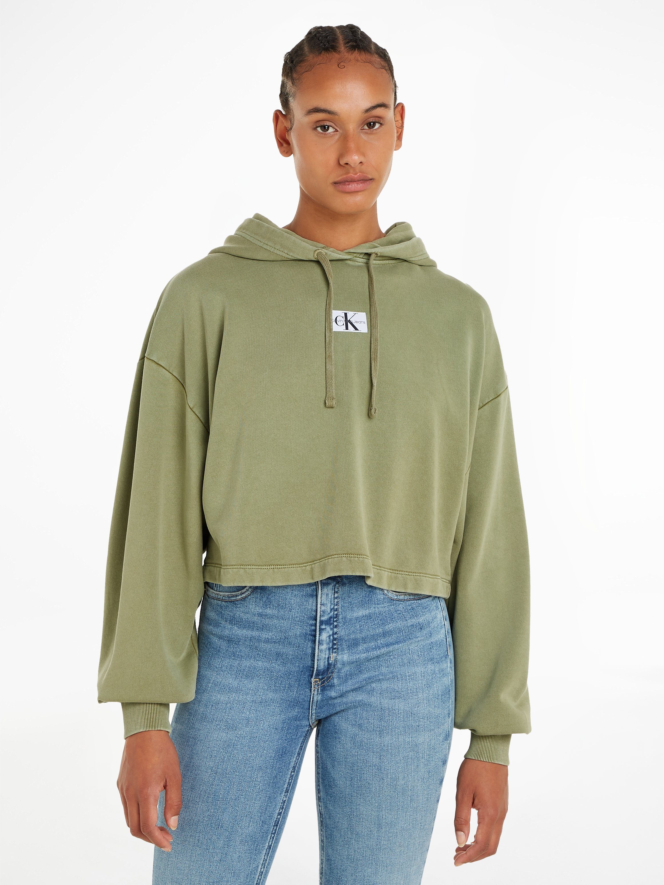 Calvin Klein Jeans Kapuzensweatshirt WASHED WOVEN günstig online kaufen