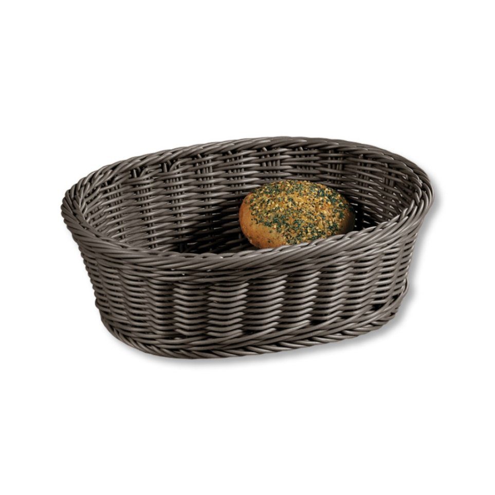 KESPER® Brotkorb Brot- & Obstkorb, oval, grau 19826, (1-tlg)