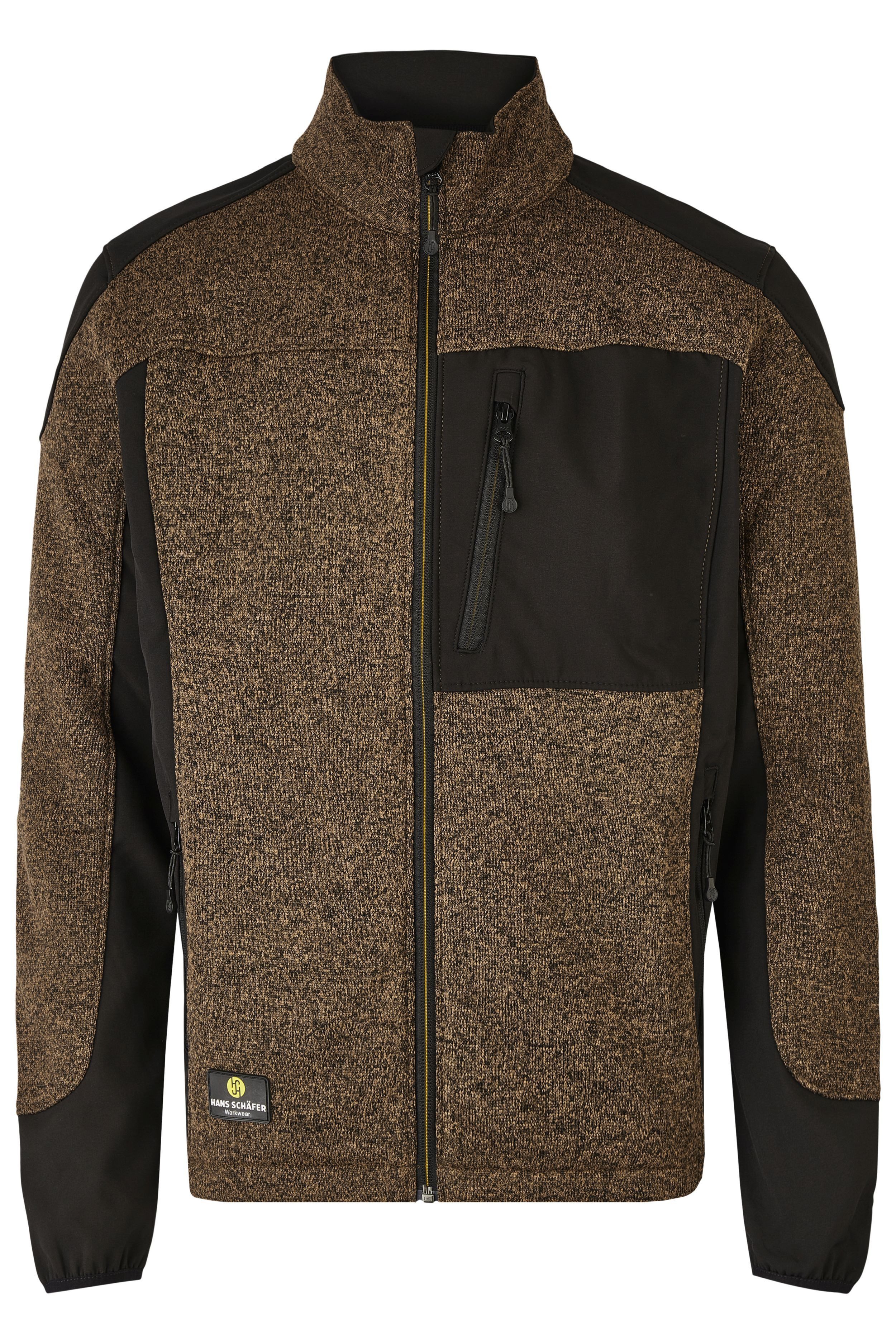Hans Schäfer Workwear Strickfleecejacke SMART Strickfleecejacke - Braun - Gr: XXL