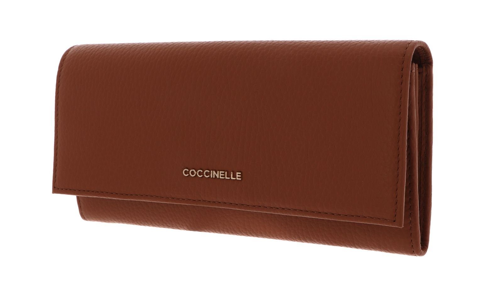 COCCINELLE Geldbörse Metallic Soft Caramel