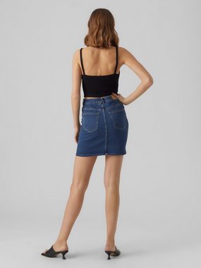 Vero Moda Sommerrock Denim Jeansrock hohe Taille 7566 in Blau