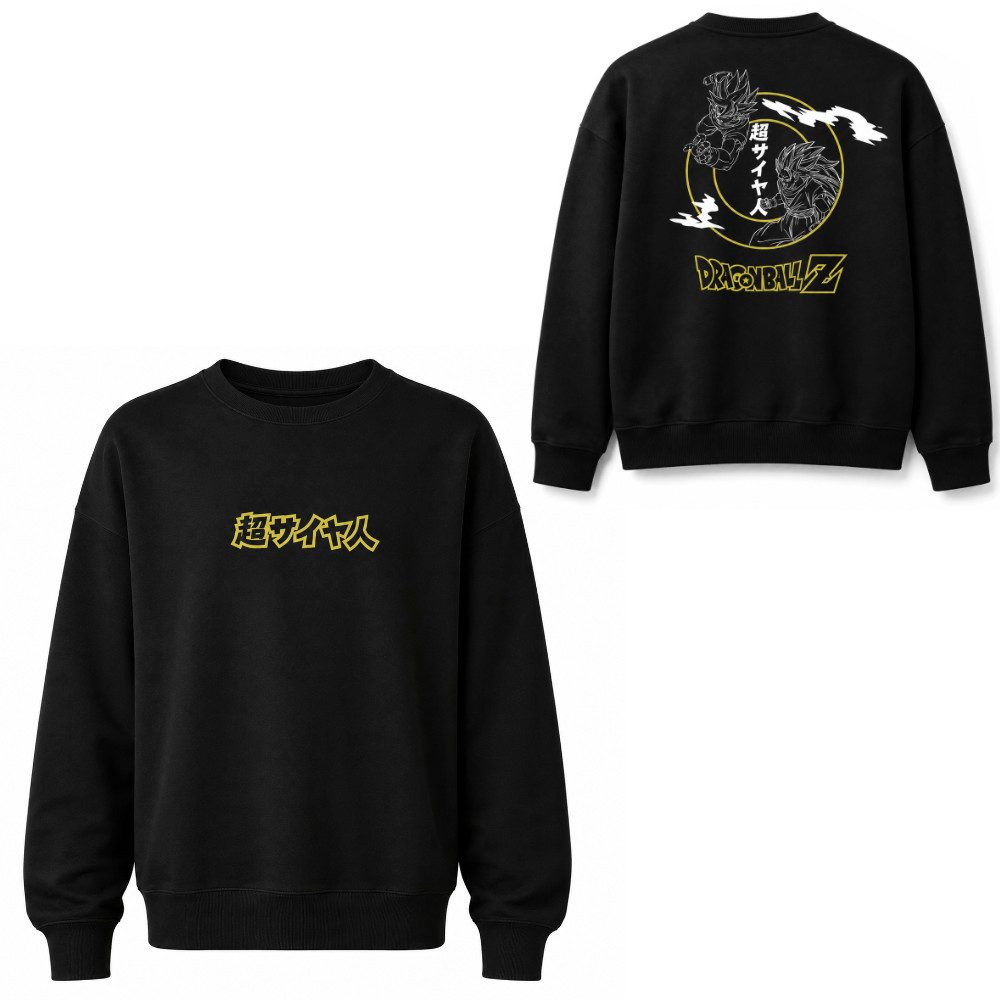 Dragon Ball Rundhalspullover Dragon Ball Z Herren Pullover Sweater Pulli Gr. M-XXL