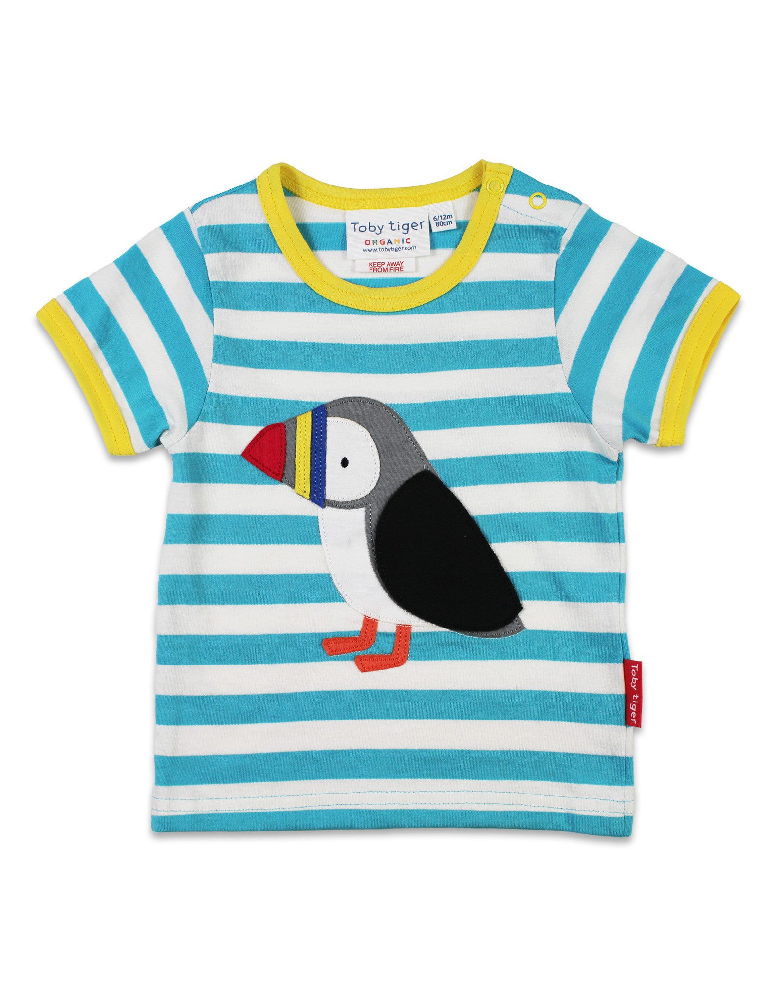 Toby Tiger T-Shirt T-Shirt mit Papageientaucher Applikation