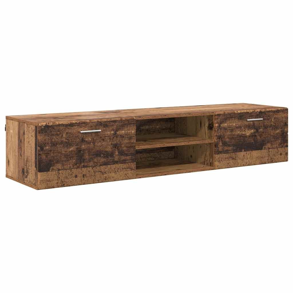 vidaXL Wandhängeschrank, Holzschrank Wandmontiert Altholz 150 x 39 x 30 cm Holzwerkstoff