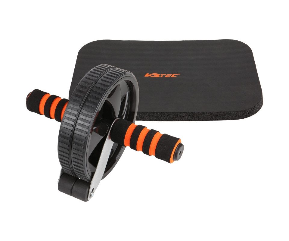 V3Tec AB-Roller AB WHEEL Bauchtrainer,schwarz-orang