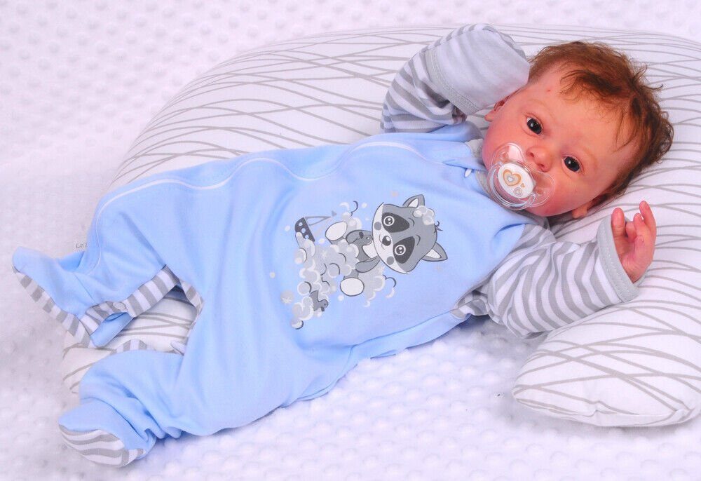 La Bortini Strampler Strampler Schlafanzug Baby Overall aus reiner Baumwolle, 44 50 56 62 68 74 80 86 92 98
