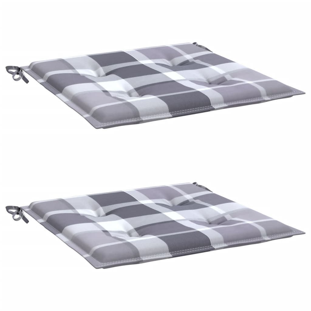 vidaXL Sitzauflage Gartenstuhl-Kissen 2 Stk. Grau günstig online kaufen