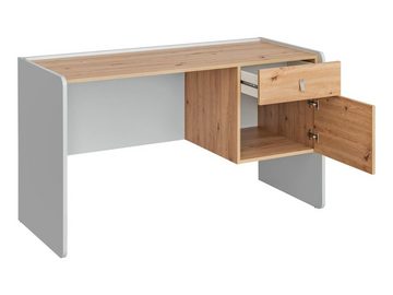 99rooms Kindertisch Artemisia Hellgrau/ Eiche (Schreibtisch, Computertisch), Holzwerkstoff