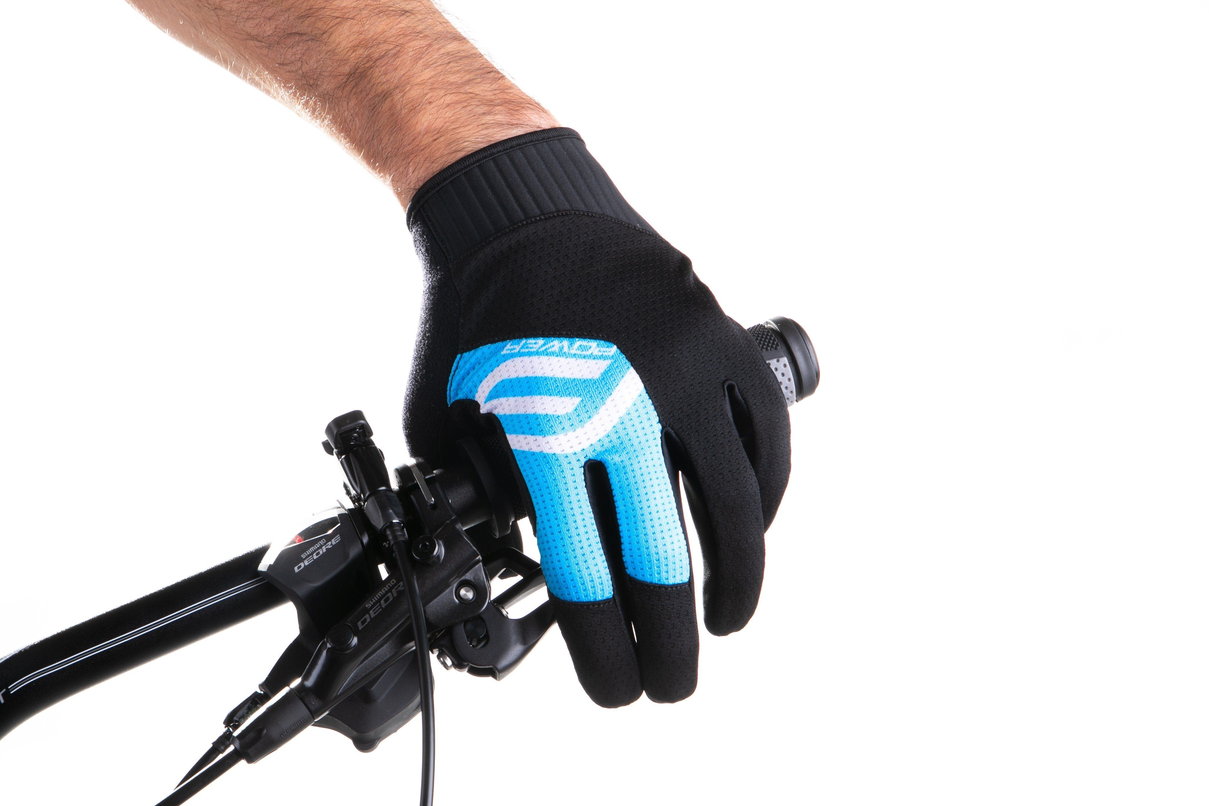 POWER Fahrradhandschuhe FORCE FORCE L MTB °C Handschuhe plus schwarz-blau +15