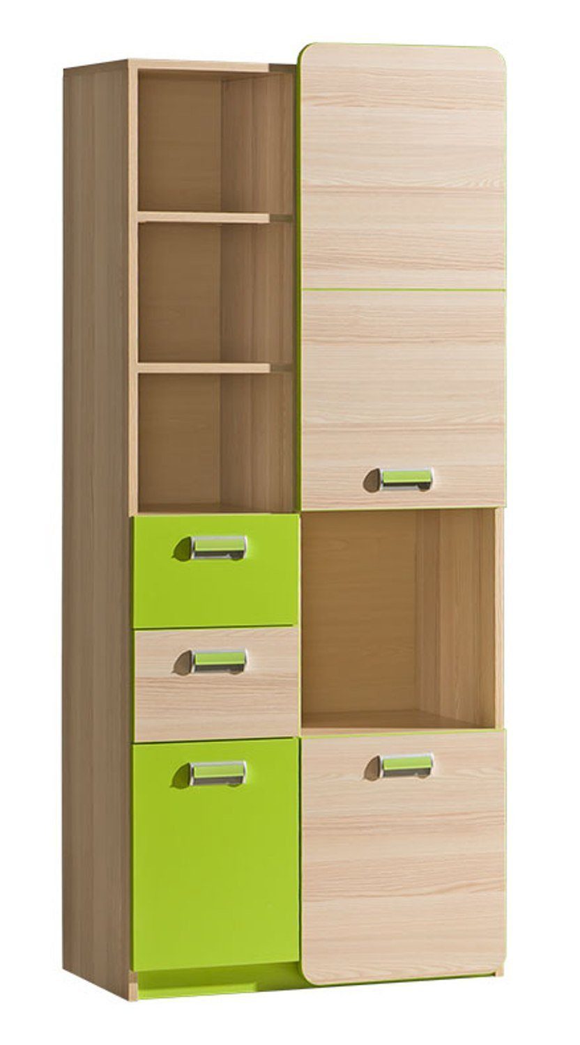 Xlmoebel Kinderkleiderschrank Moderne Holz Möbel für stilvolle Kinderzimmergestaltung (Modelle: Schrank L3, Schrank L7, Schrank L14; Regal L15) Hergestellt in Europa