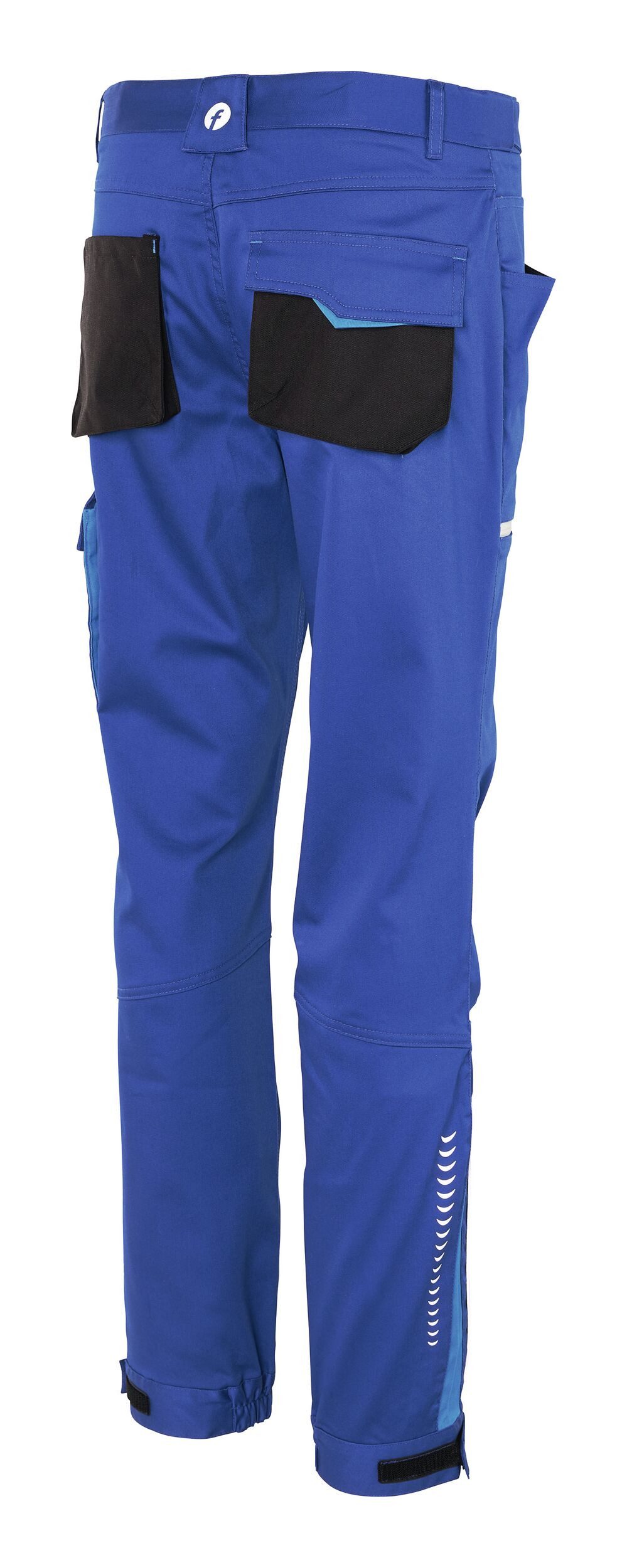 fortis Arbeitsbundhose Herren-Cargohose Flex kornblau/schwarz/blau