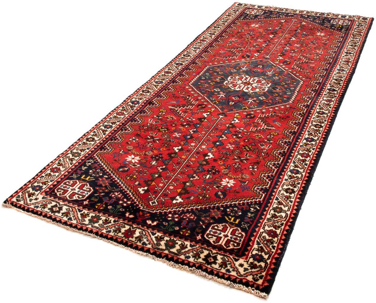 Orientteppich Perser - Nomadic - 276 x 111 cm - dunkelrot, morgenland, rechteckig, Höhe: 10 mm, Wohnzimmer, Handgeknüpft, Einzelstück mit Zertifikat