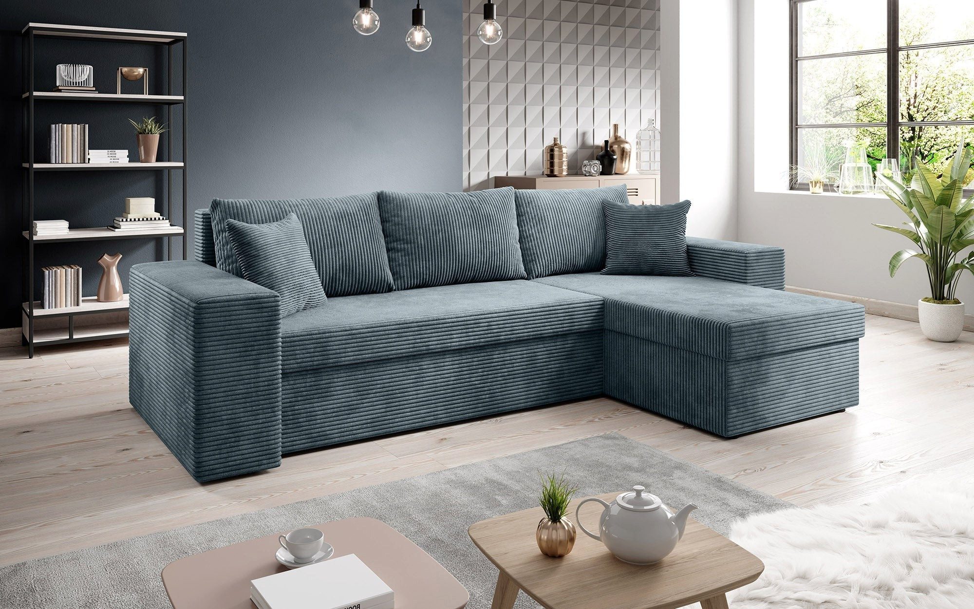 Luxusbetten24 Schlafsofa Designer Sofa Denver, mit günstig online kaufen