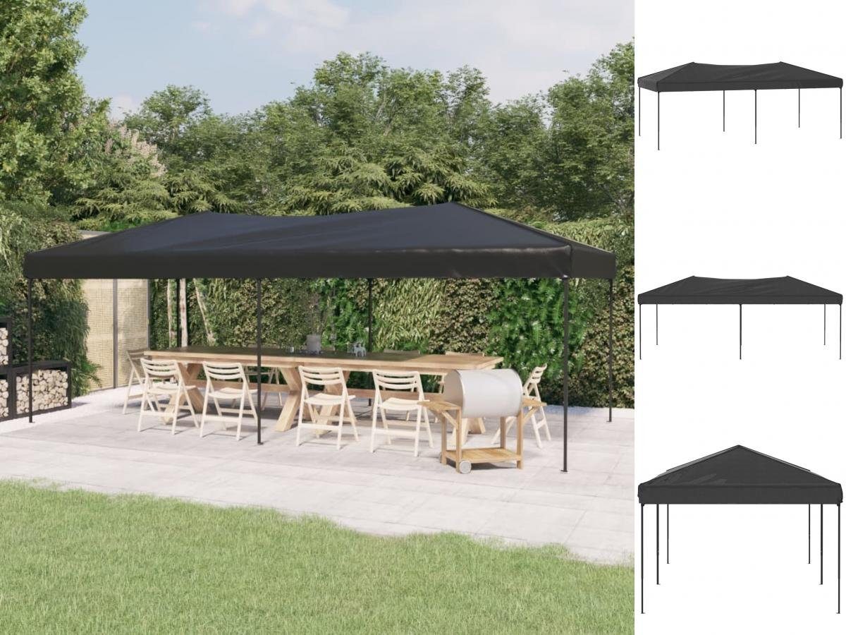 vidaXL Pavillon »Partyzelt Faltbar Anthrazit 3x6 m Garten Pavillon