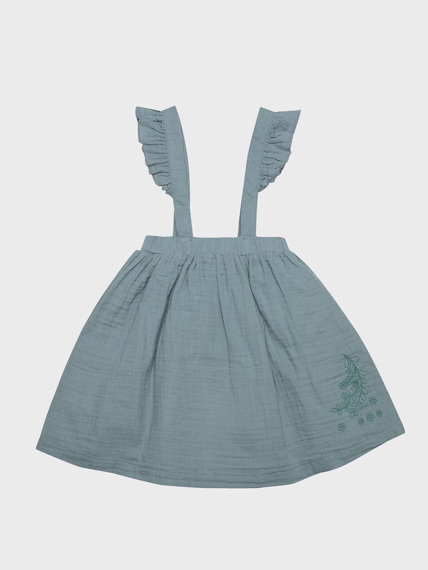 Sommerkleid Kinder Kleid Musselin mit Rüschen, Bio-Baumwolle